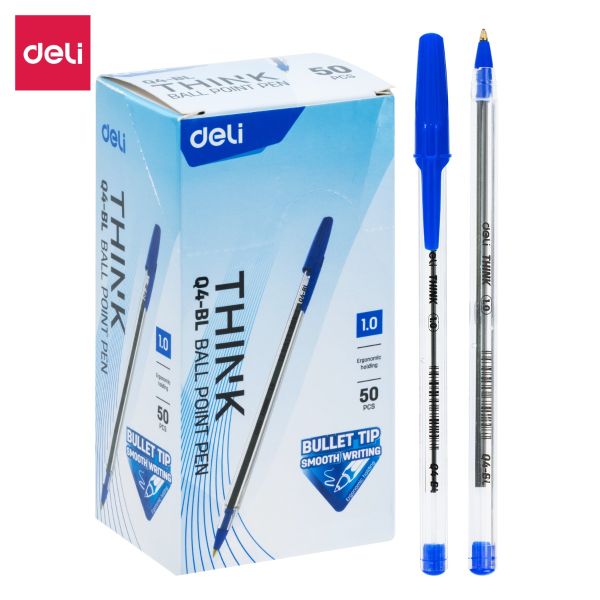Caneta esferográfica Deli EQ4-BL ponta de 1,0 mm (azul)