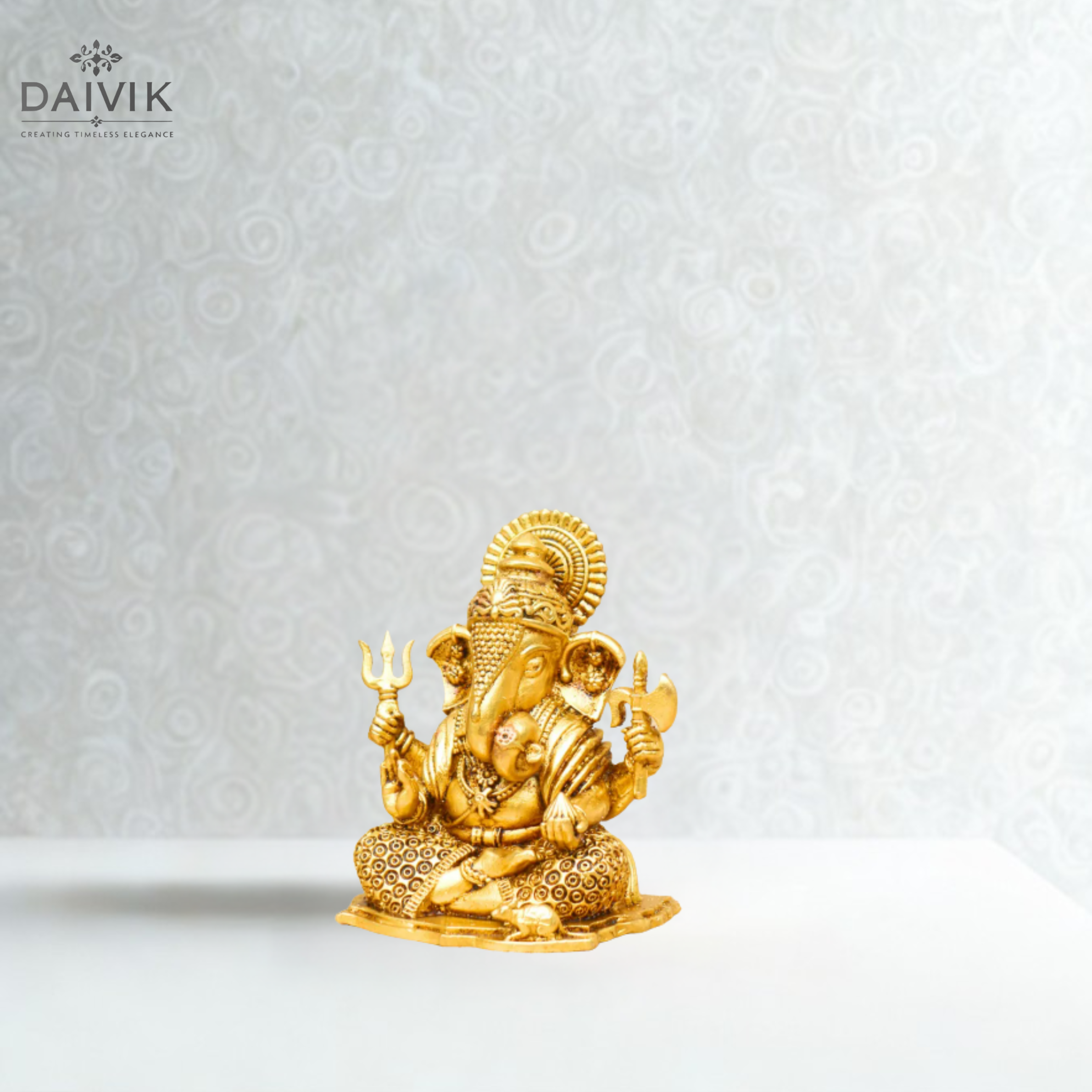 Vighnaharta Ganesha Brass Idol