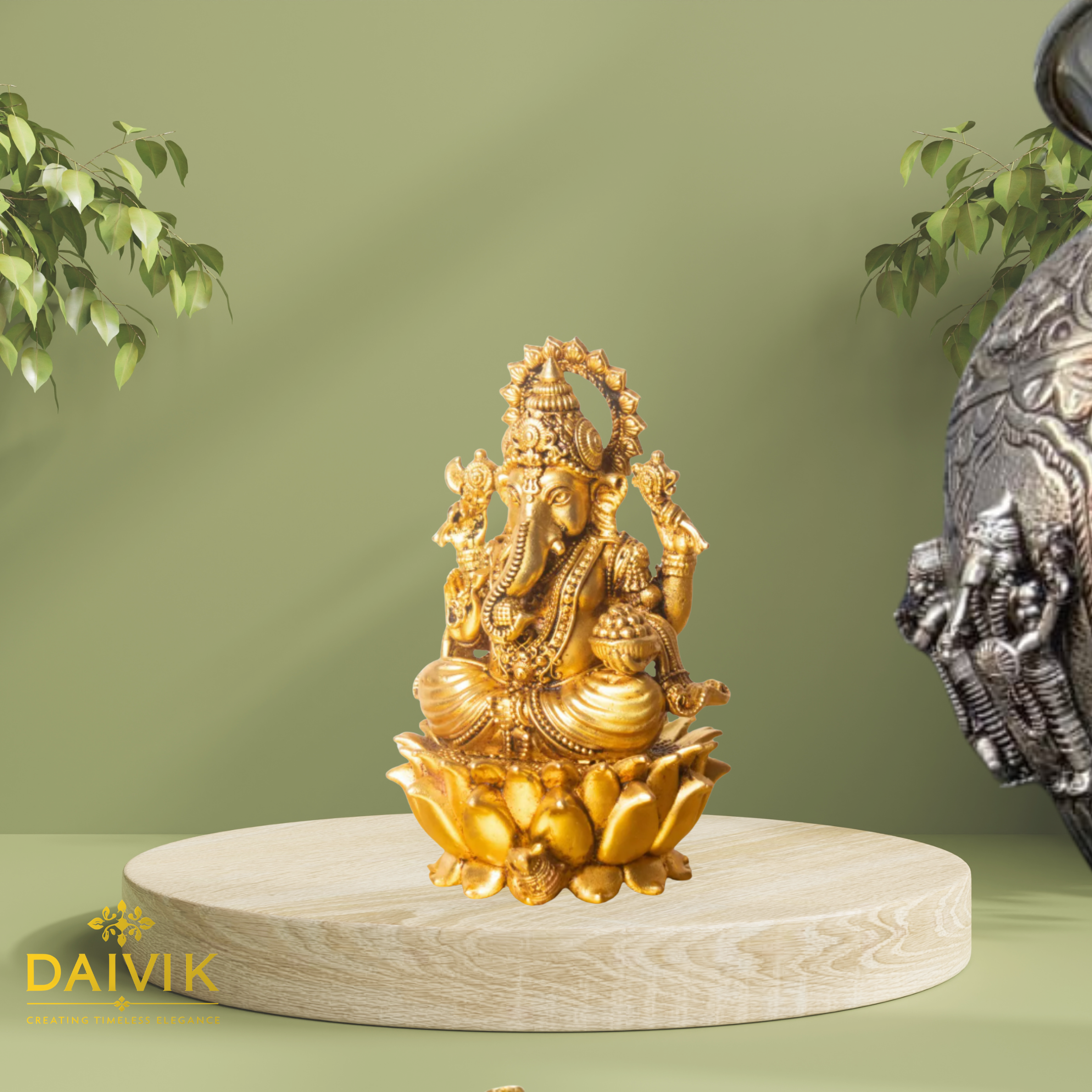  Ganpati Bappa Brass Idol