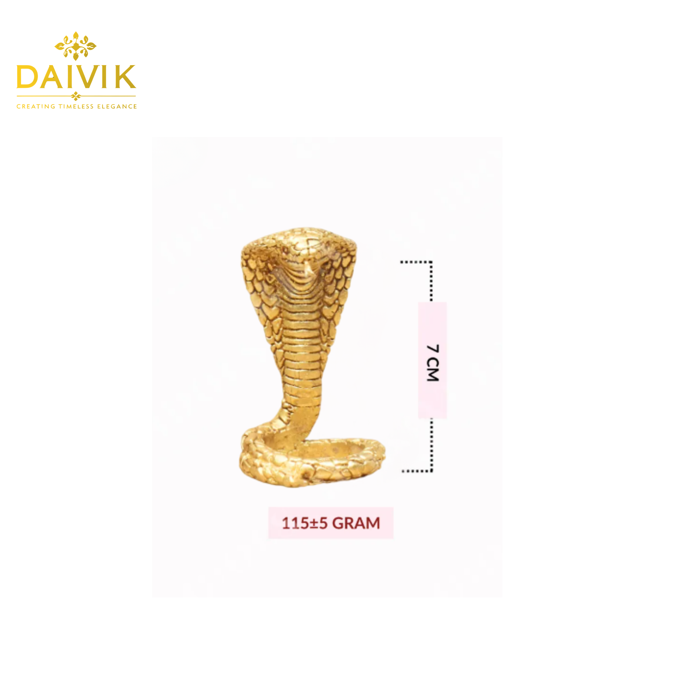  Vasuki Naag Brass Idol