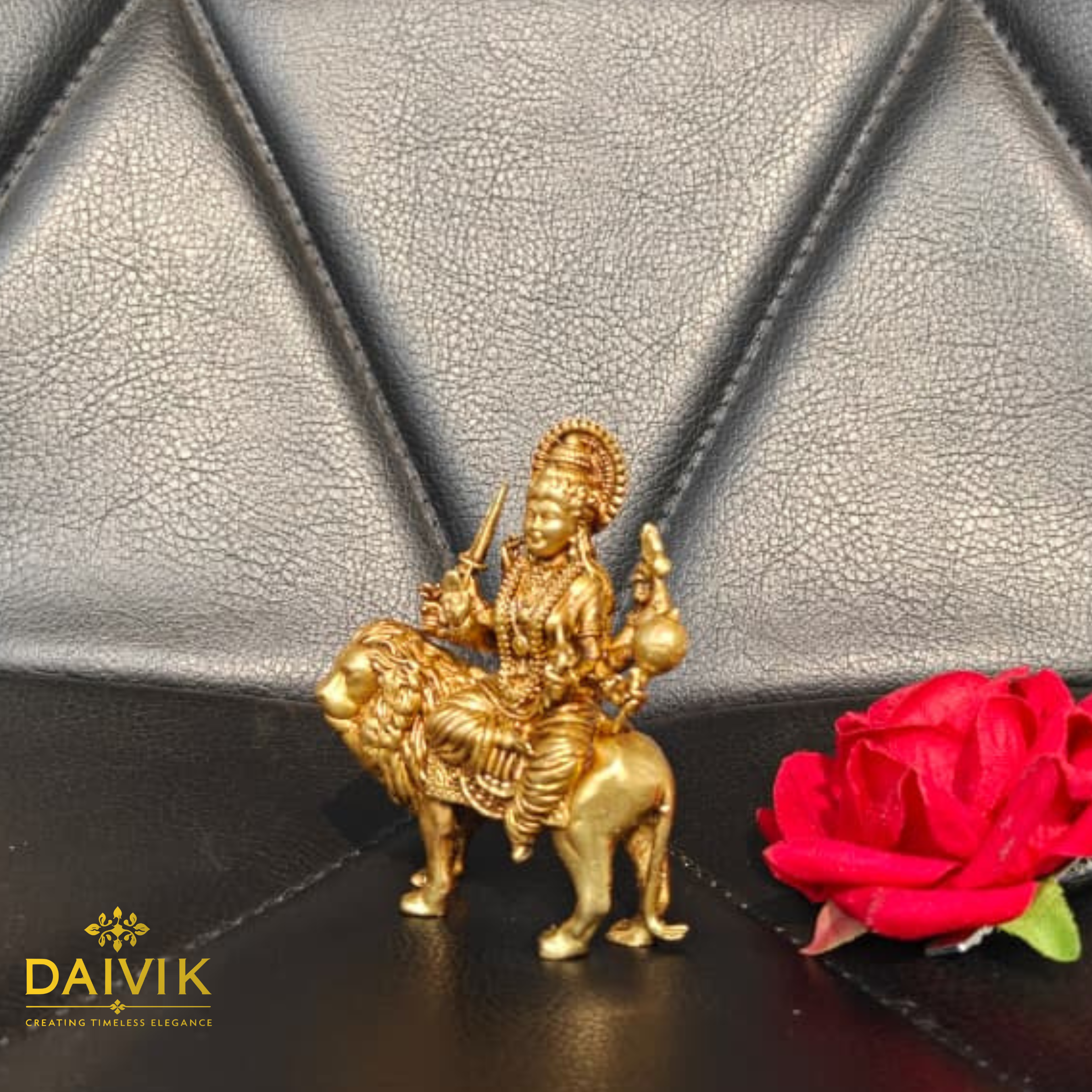 Goddess Durga Brass Idol