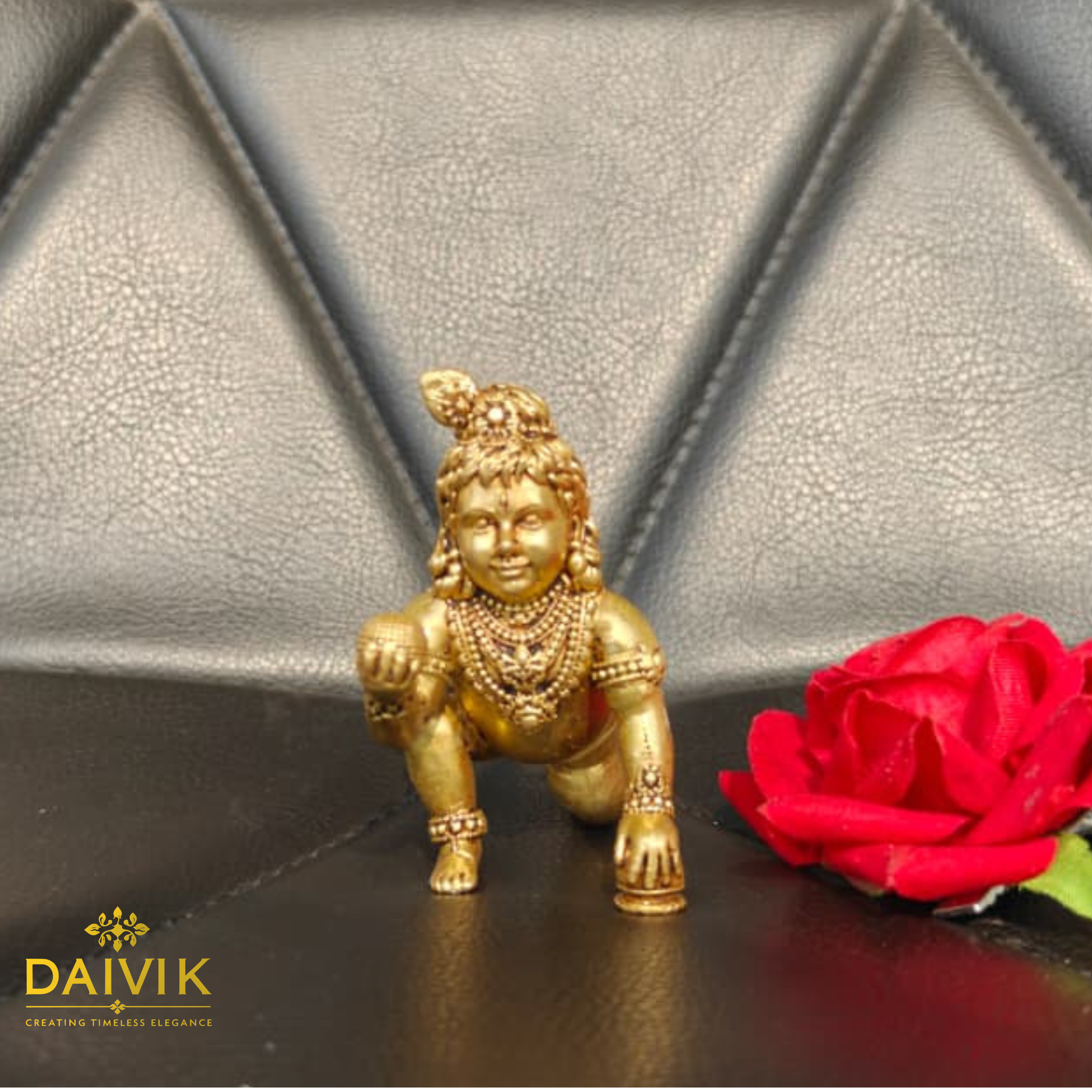 Ladoo Gopal Brass Idol