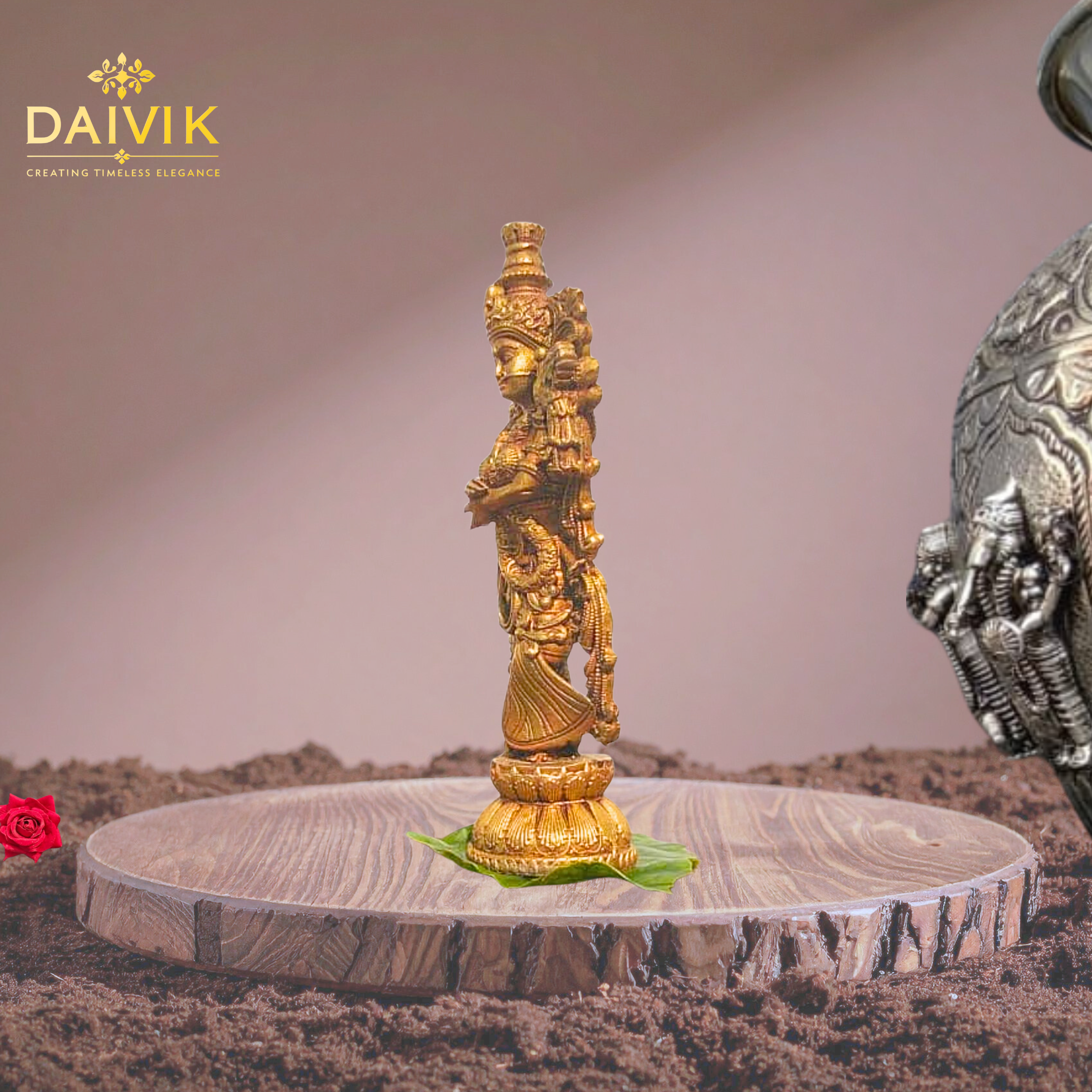  Radha Rani Brass Idol