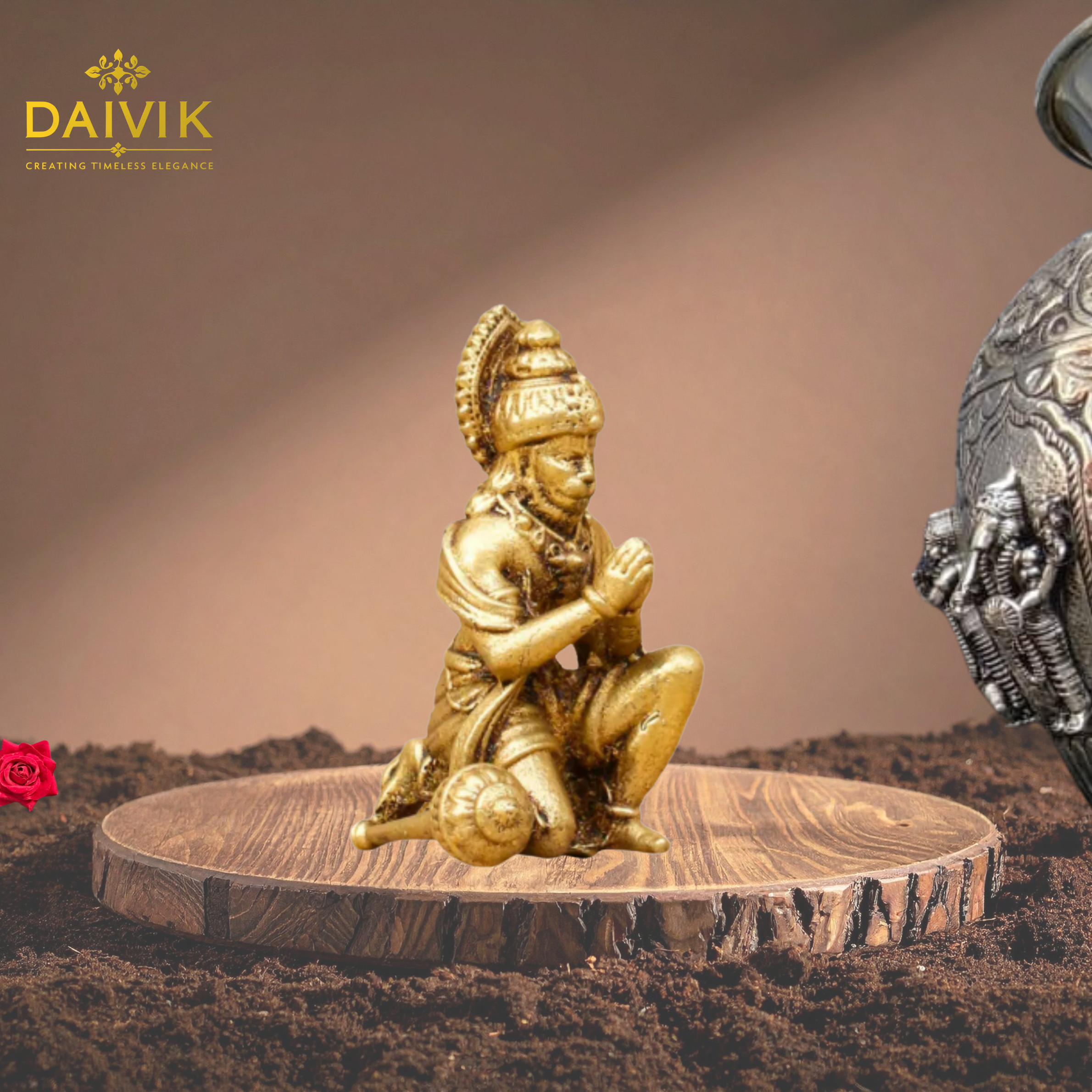 Anjaneya Putra Hanuman Brass Idol