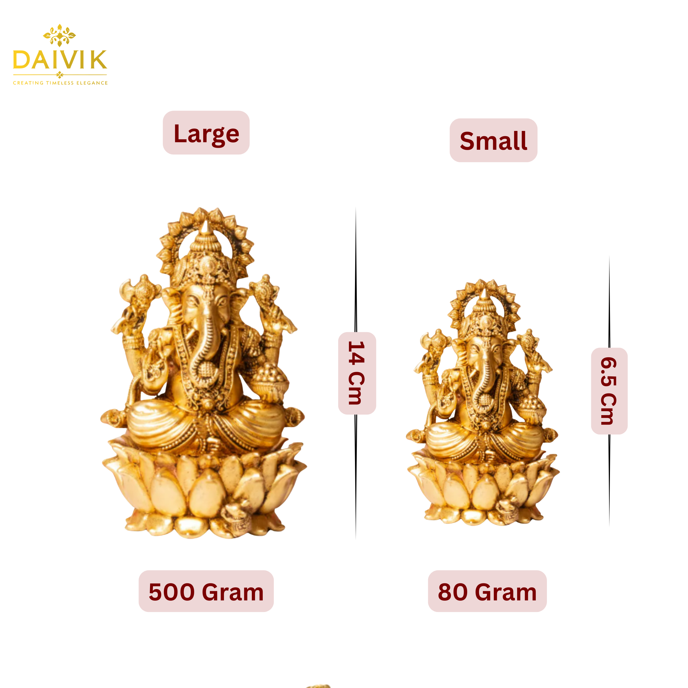  Ganpati Bappa Brass Idol