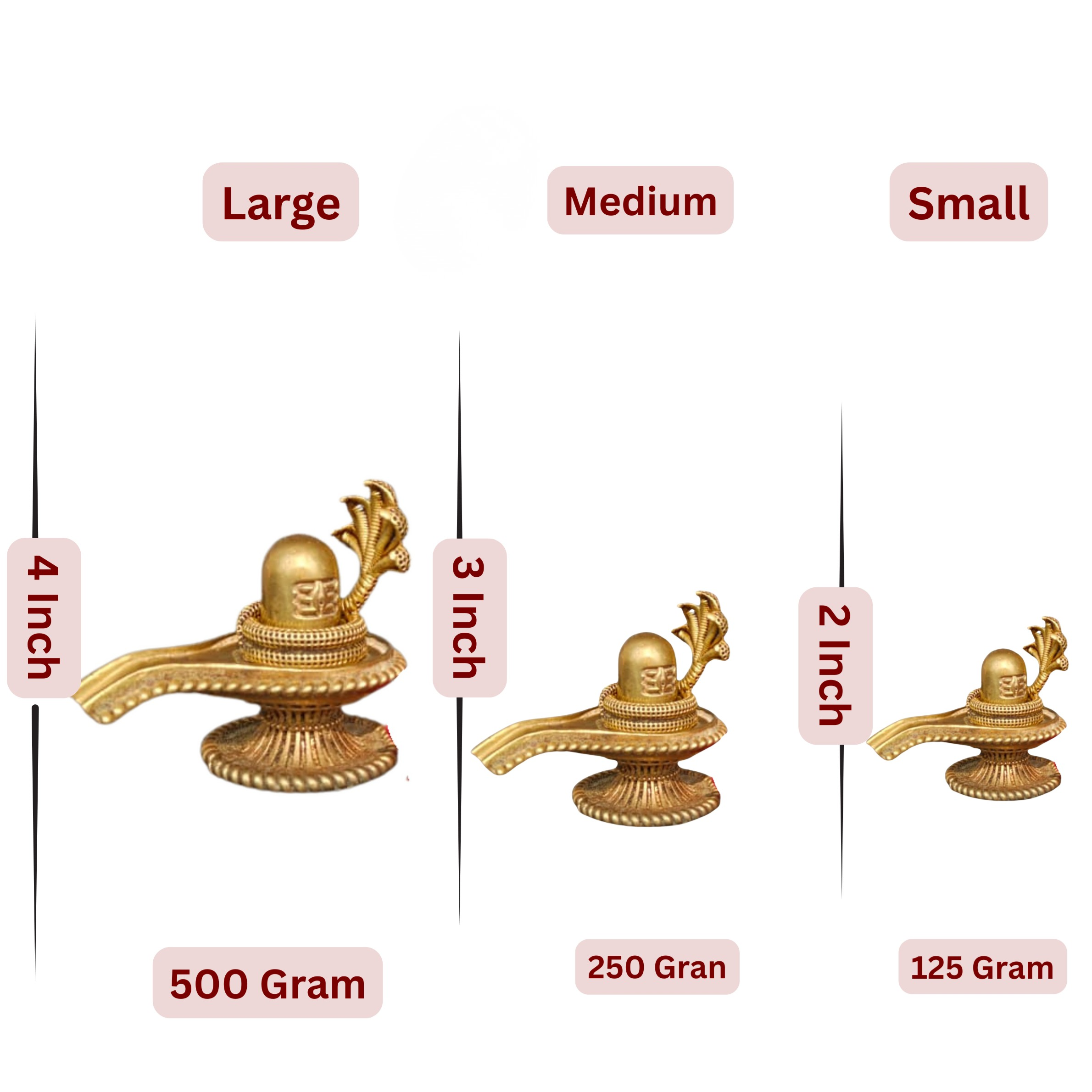 Shivling with Sheshnaag Brass Idol