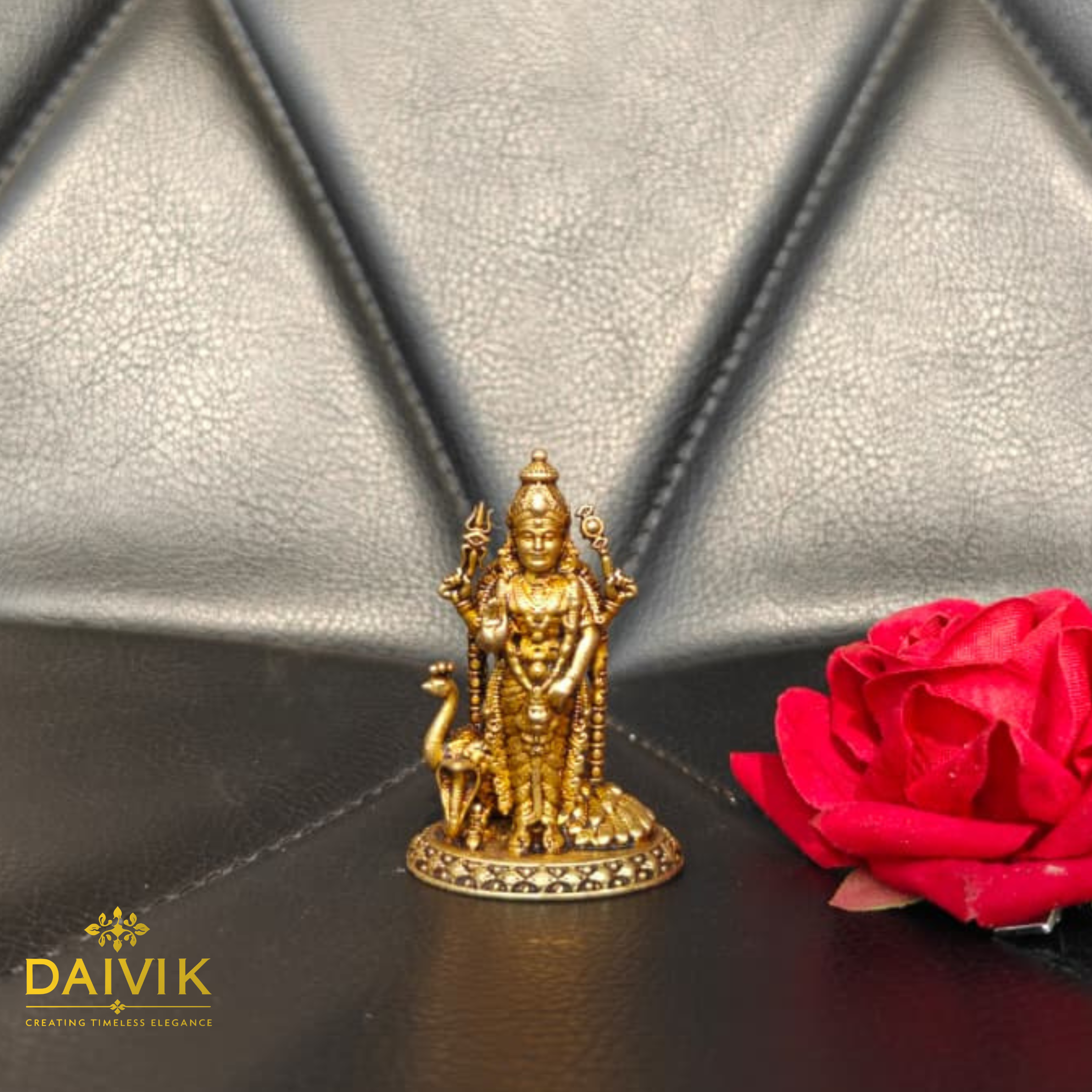 Lord Kartikeya/Murugan Brass Idol