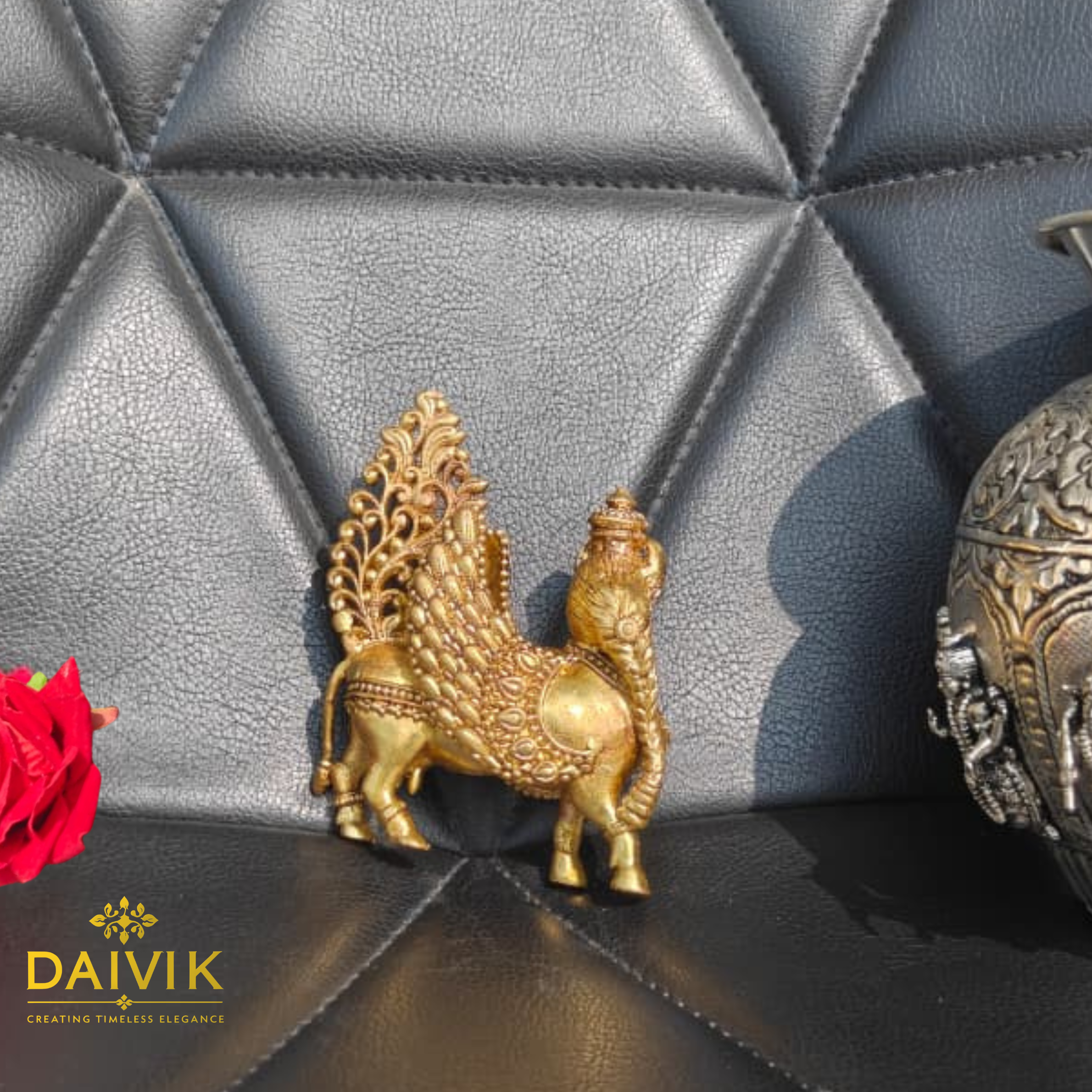 Kamdhenu Cow Brass Idol