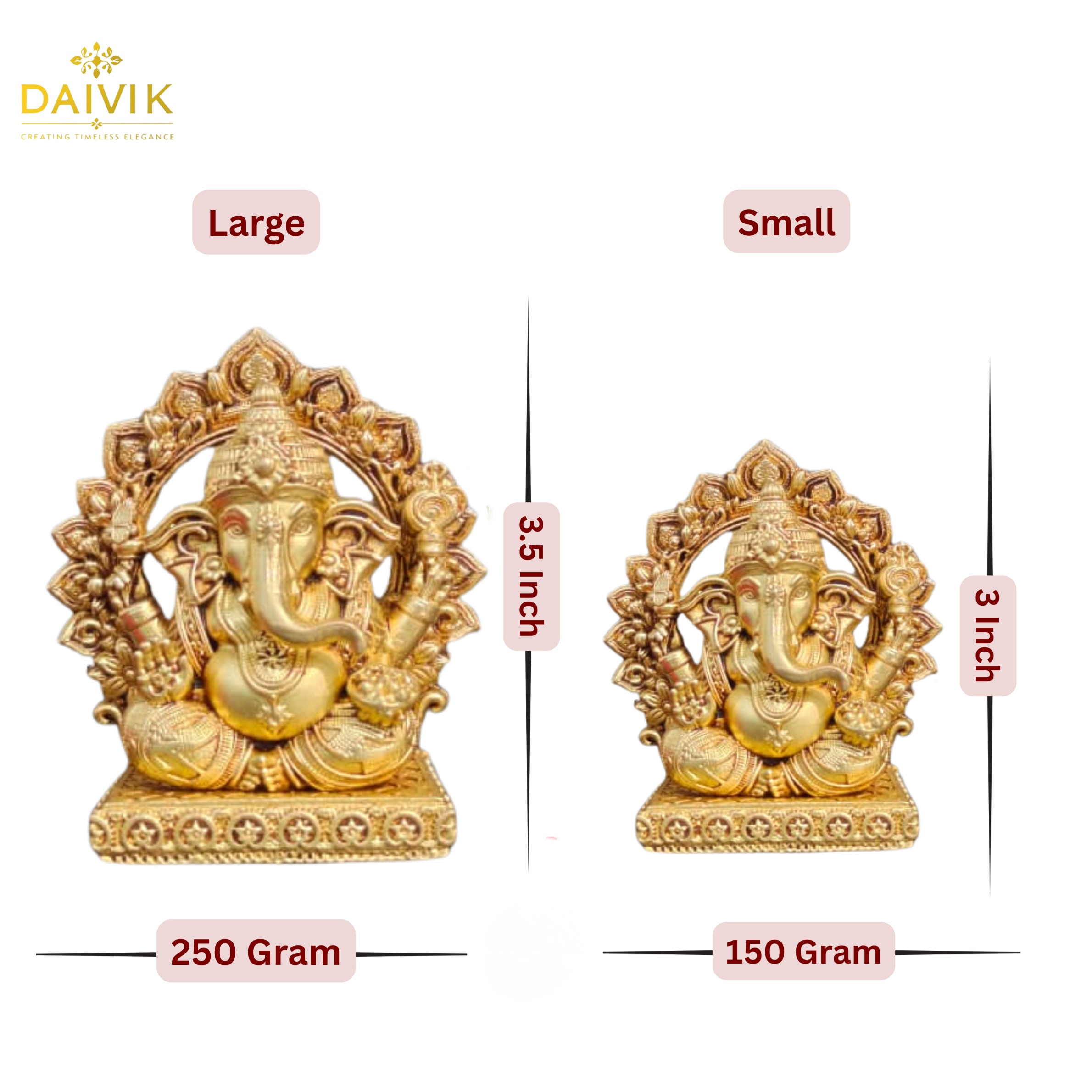 Bappa Vighnaharta Brass Idol