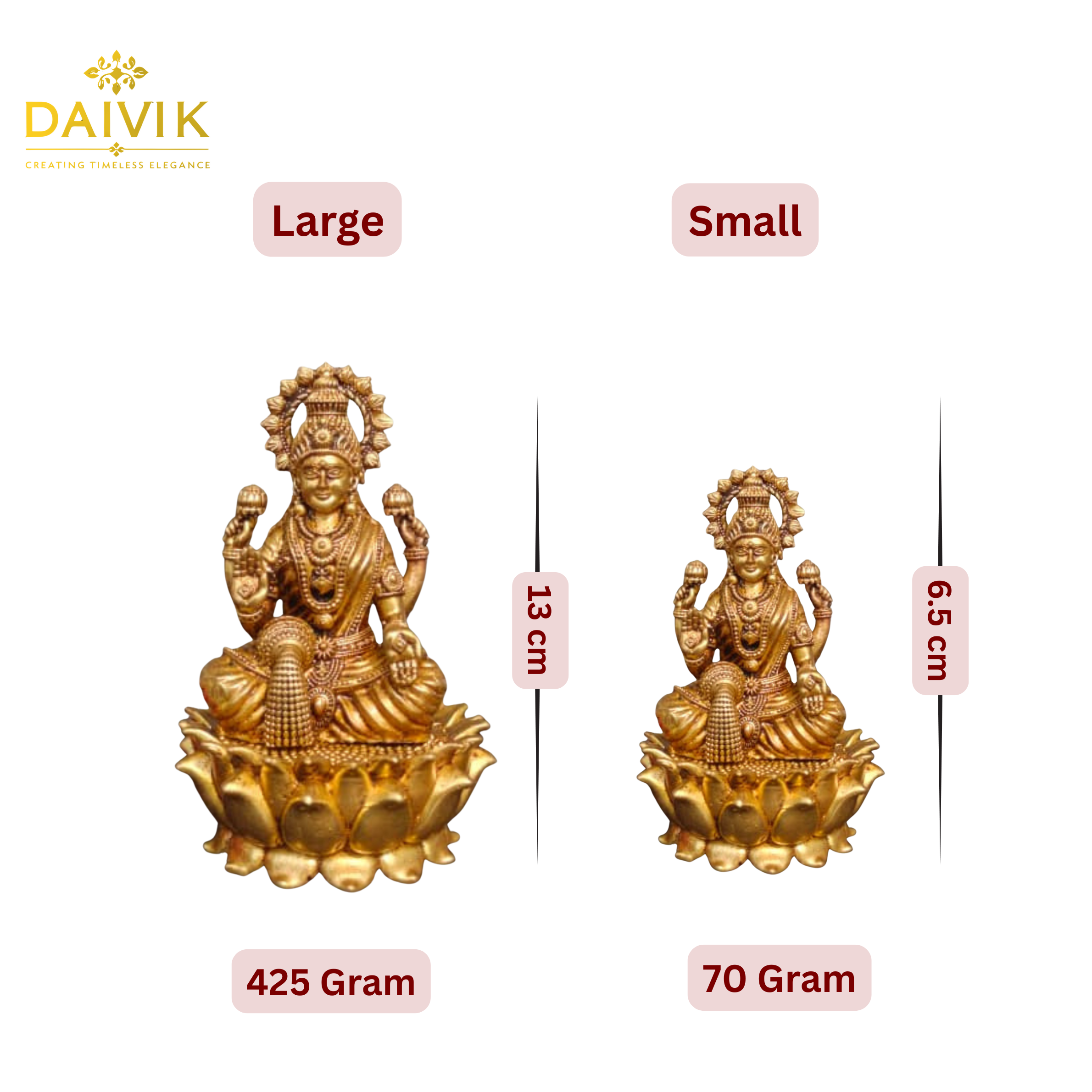 Vaibhav Lakshmi Brass Idol