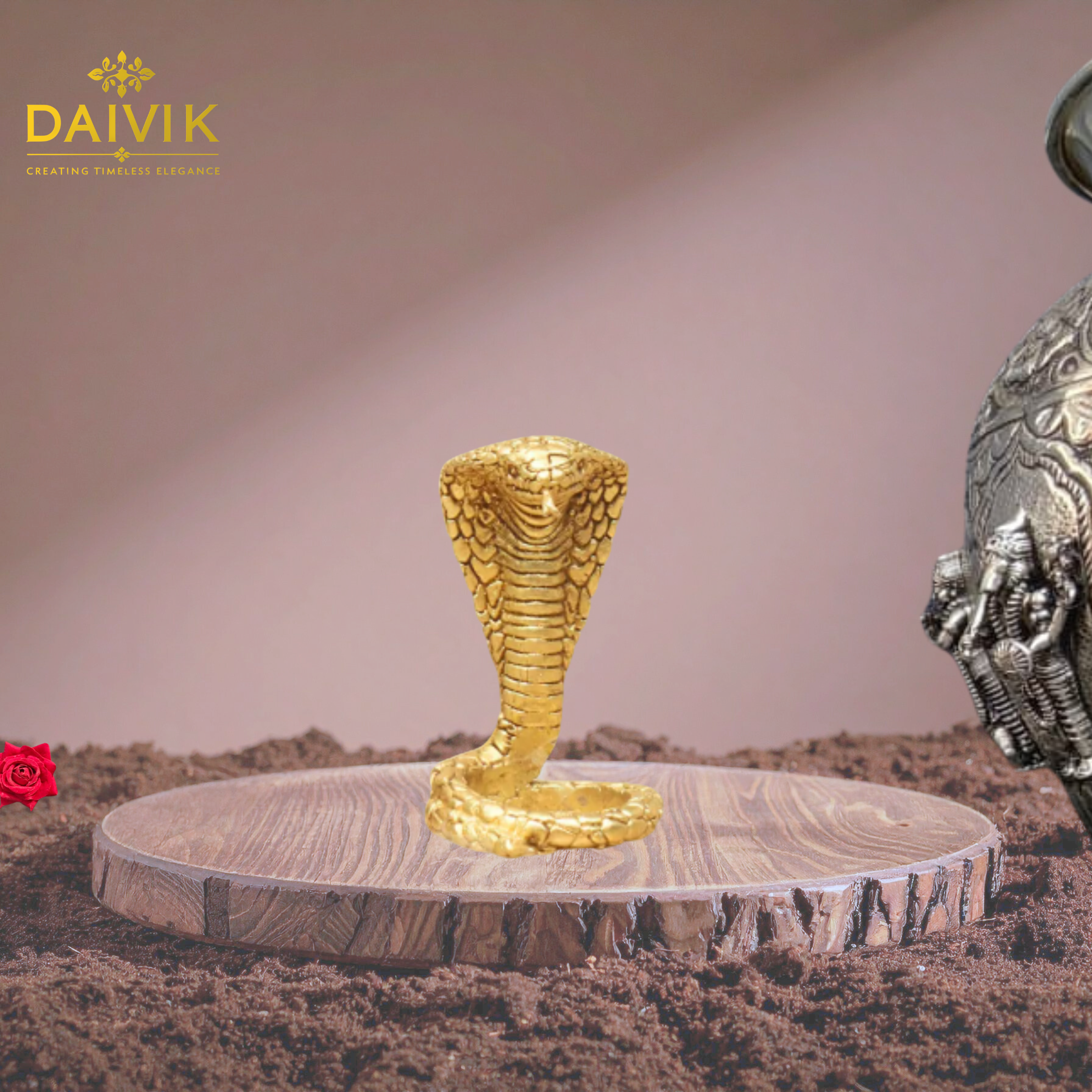  Vasuki Naag Brass Idol