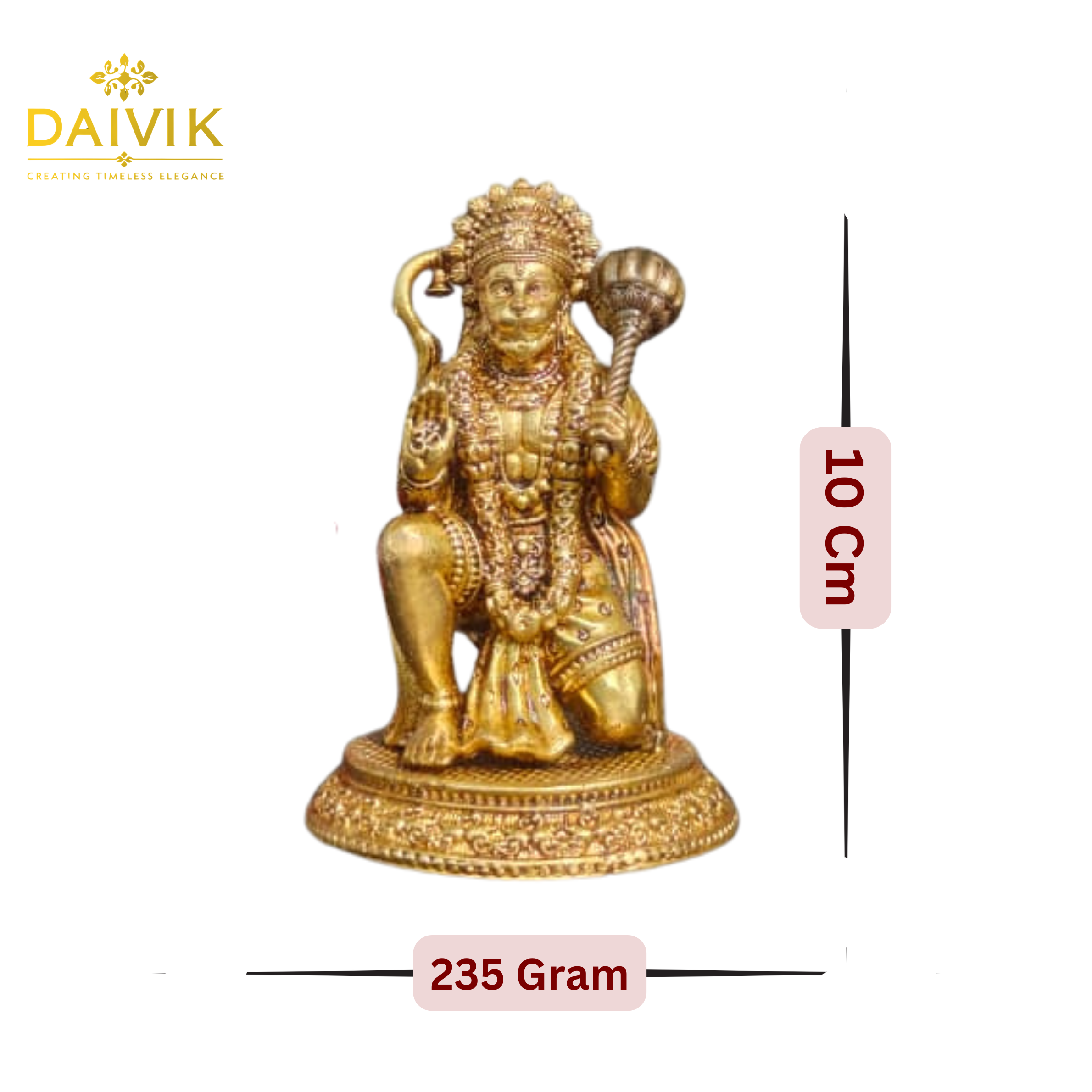  Sankat Mochan Hanuman Brass Idol