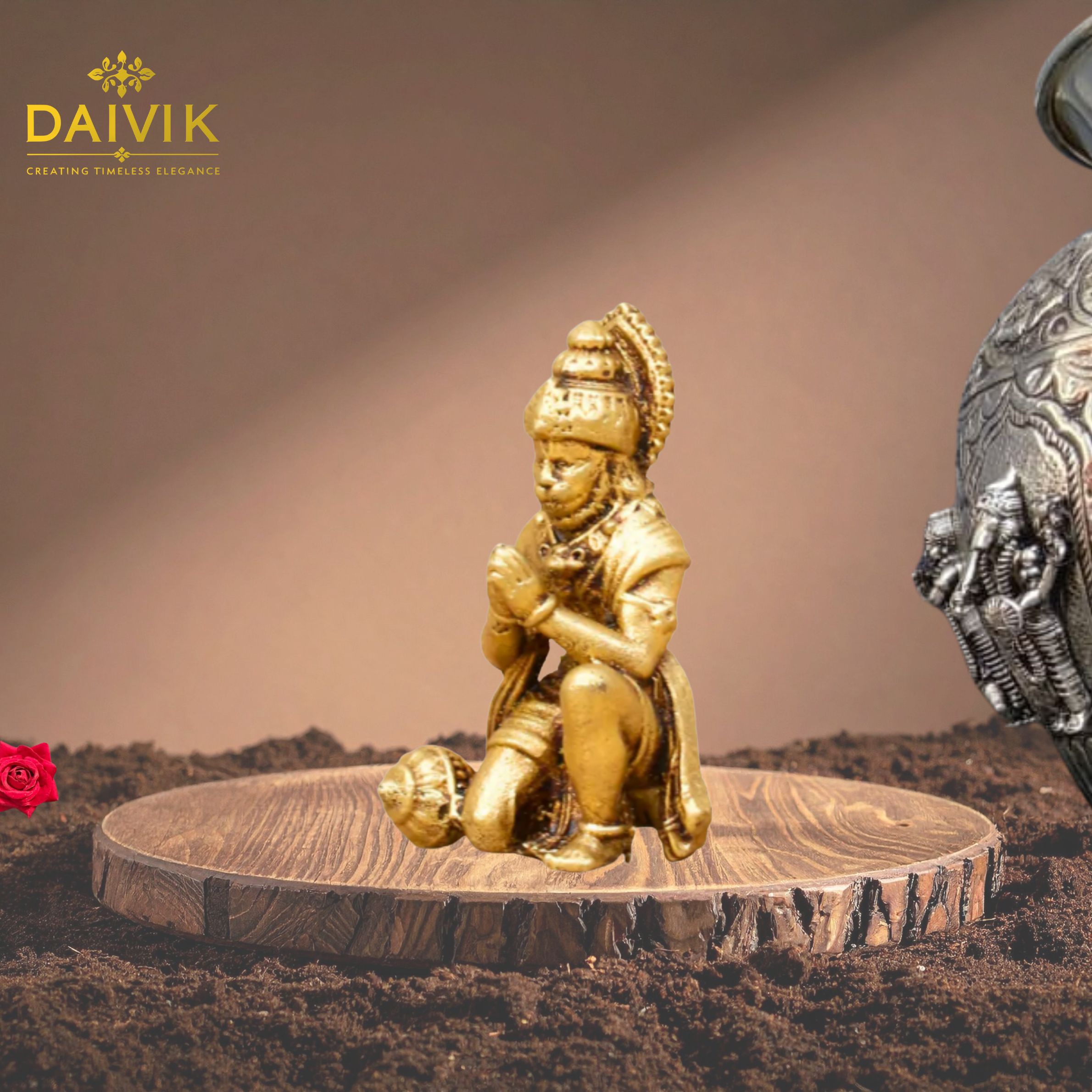 Anjaneya Putra Hanuman Brass Idol