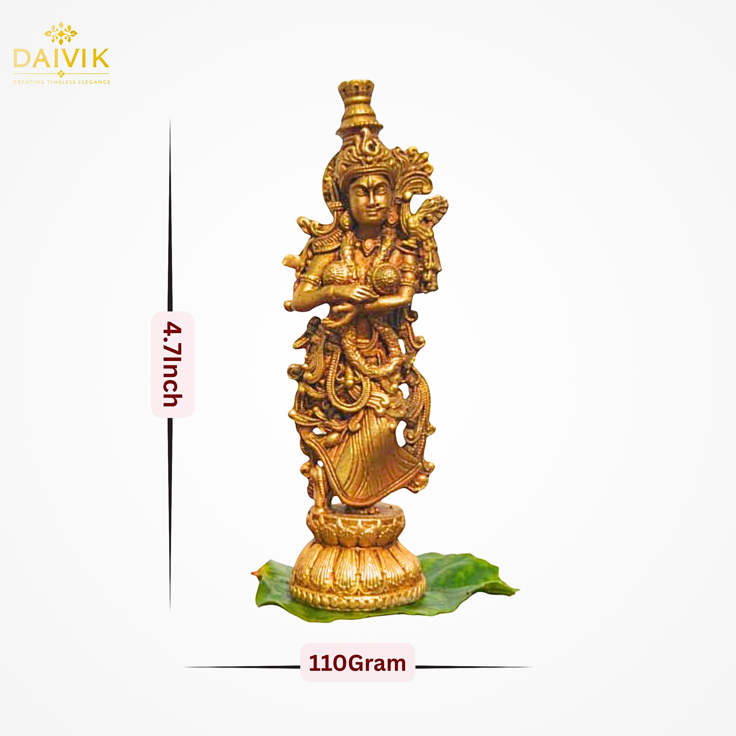  Radha Rani Brass Idol