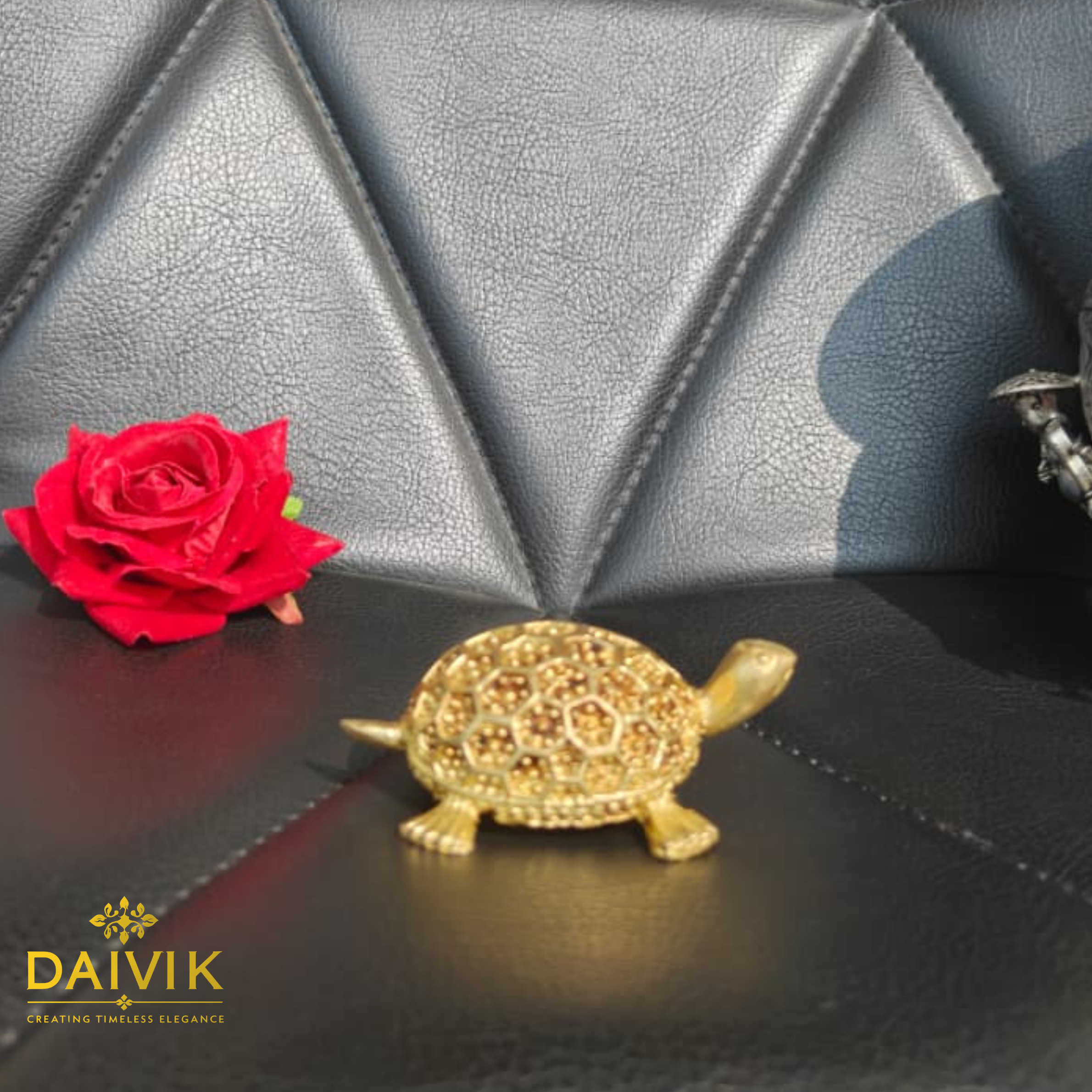 Lakshmi Kachua/Turtle Brass Idol