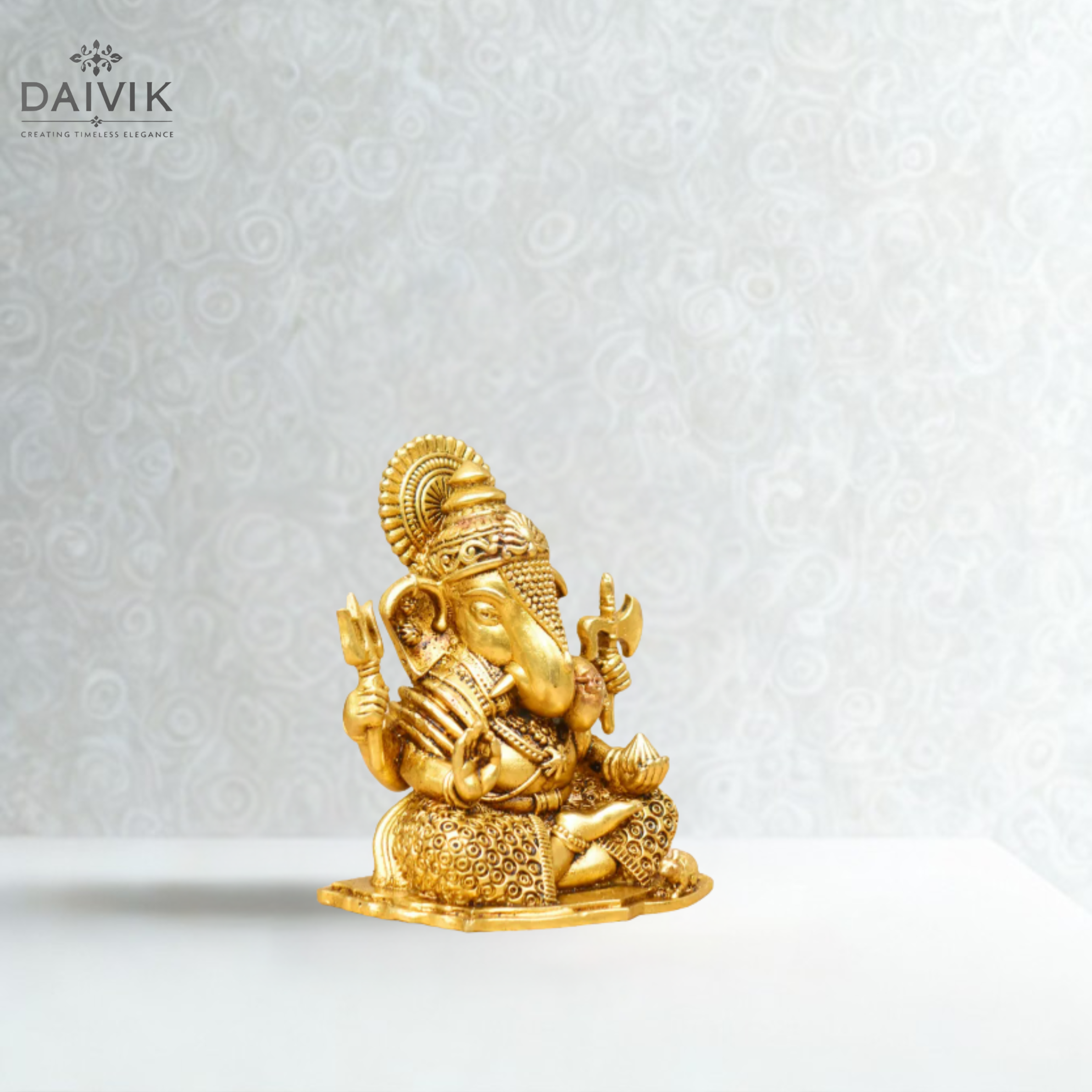 Vighnaharta Ganesha Brass Idol