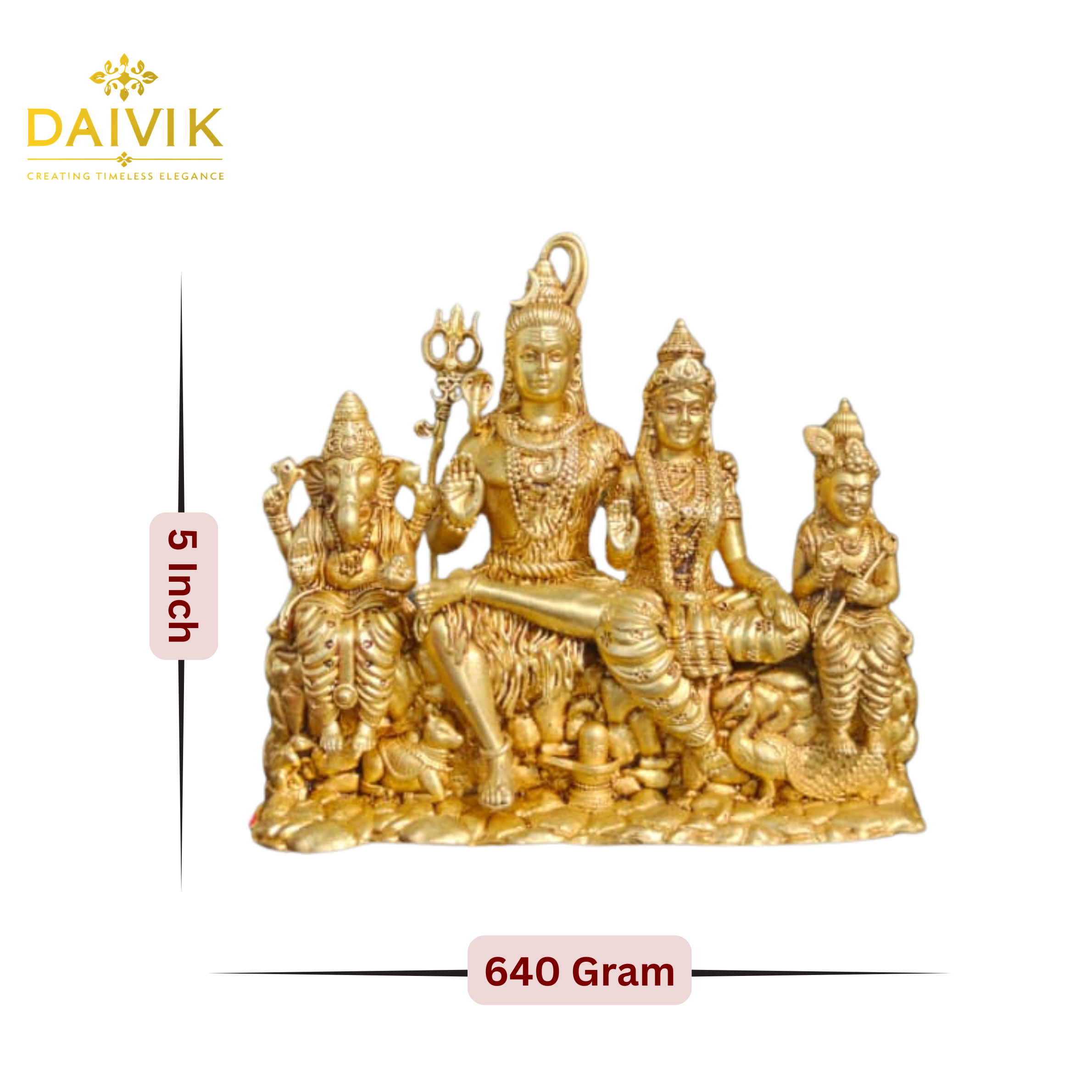 Shiva Parivaar Brass Idol