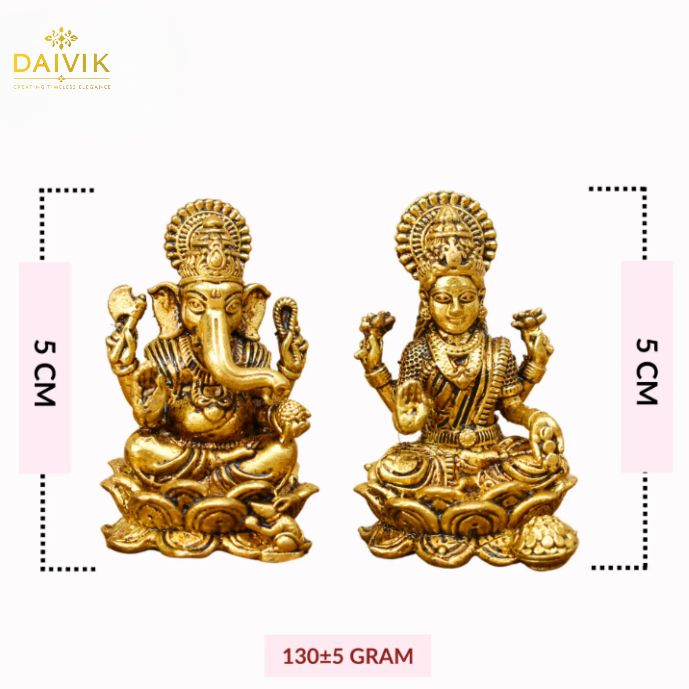 Haripriya Lakshmi with Lamborda Brass Idol Set