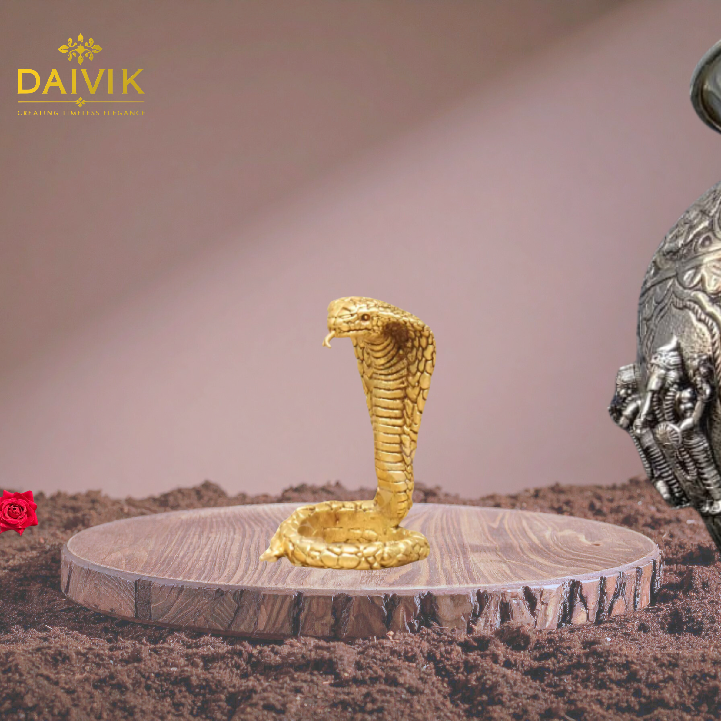  Vasuki Naag Brass Idol