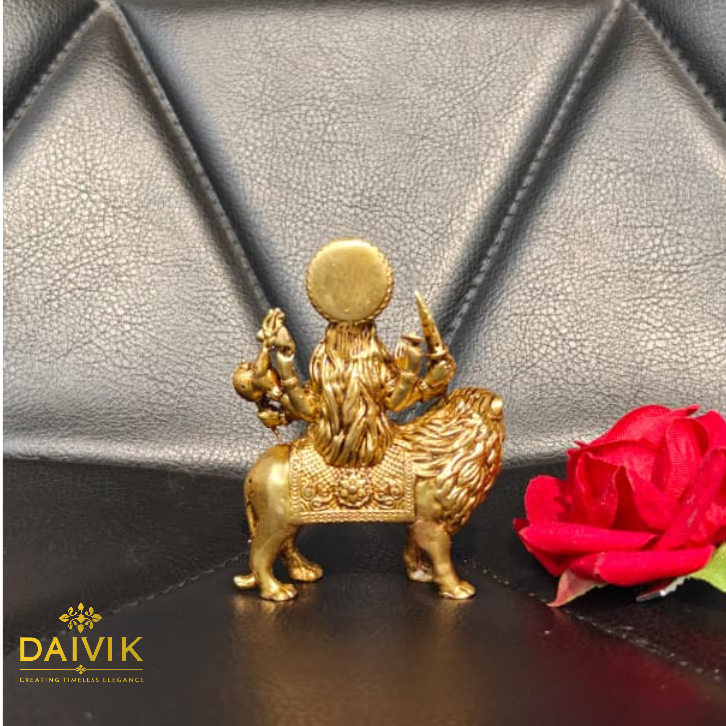 Goddess Durga Brass Idol