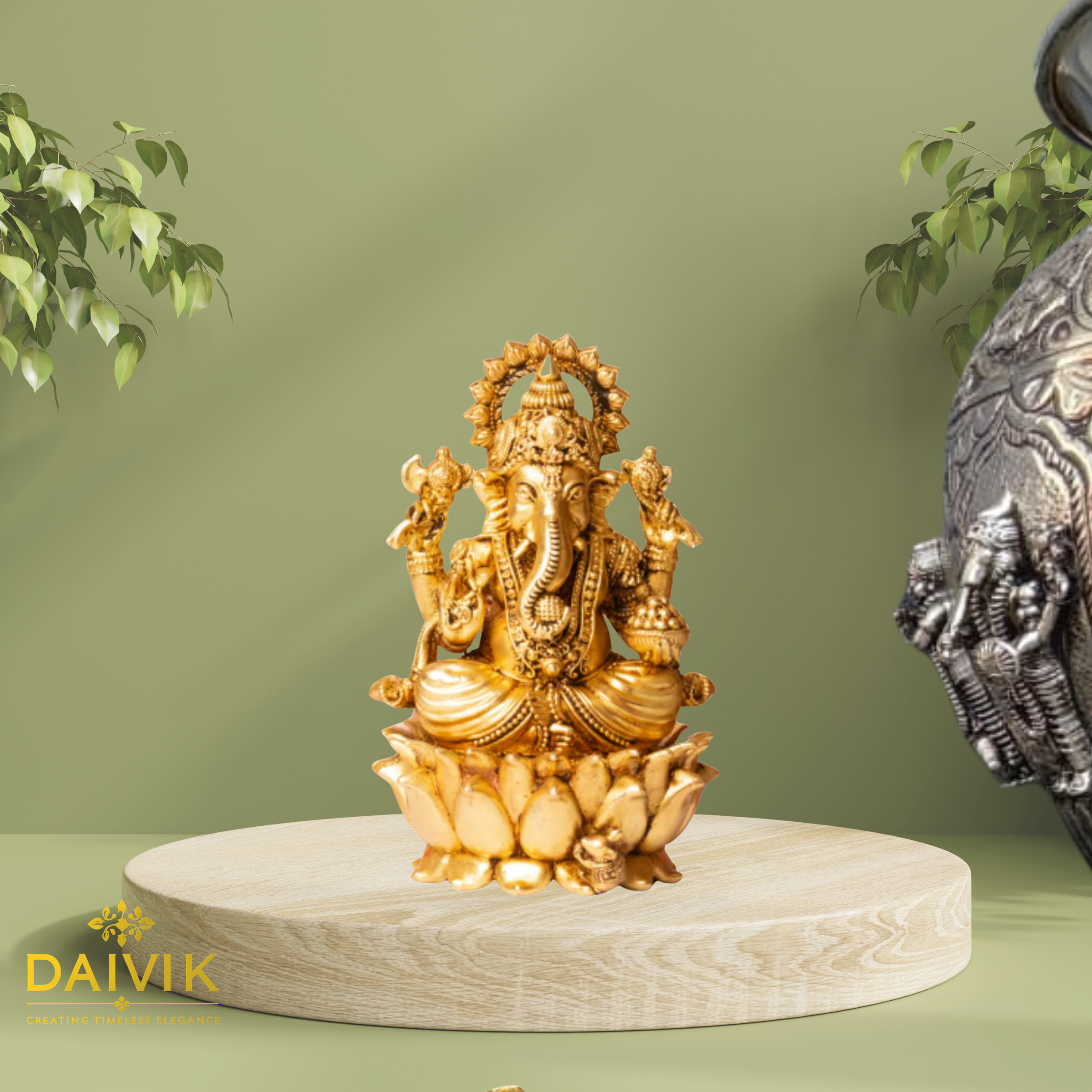  Ganpati Bappa Brass Idol