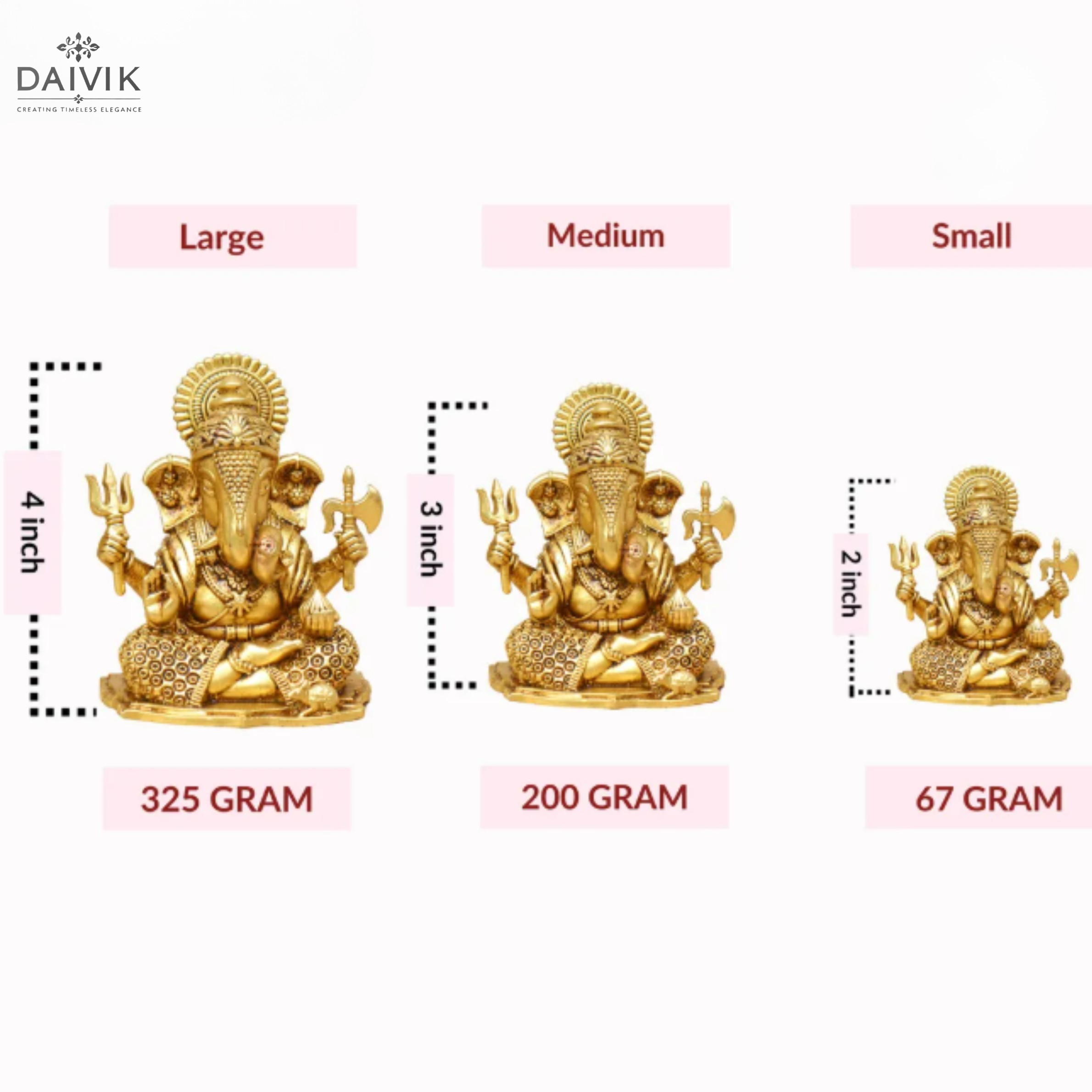 Vighnaharta Ganesha Brass Idol