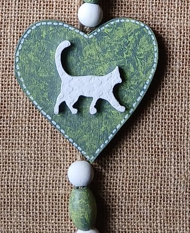 Décoration murale coeurs et chats