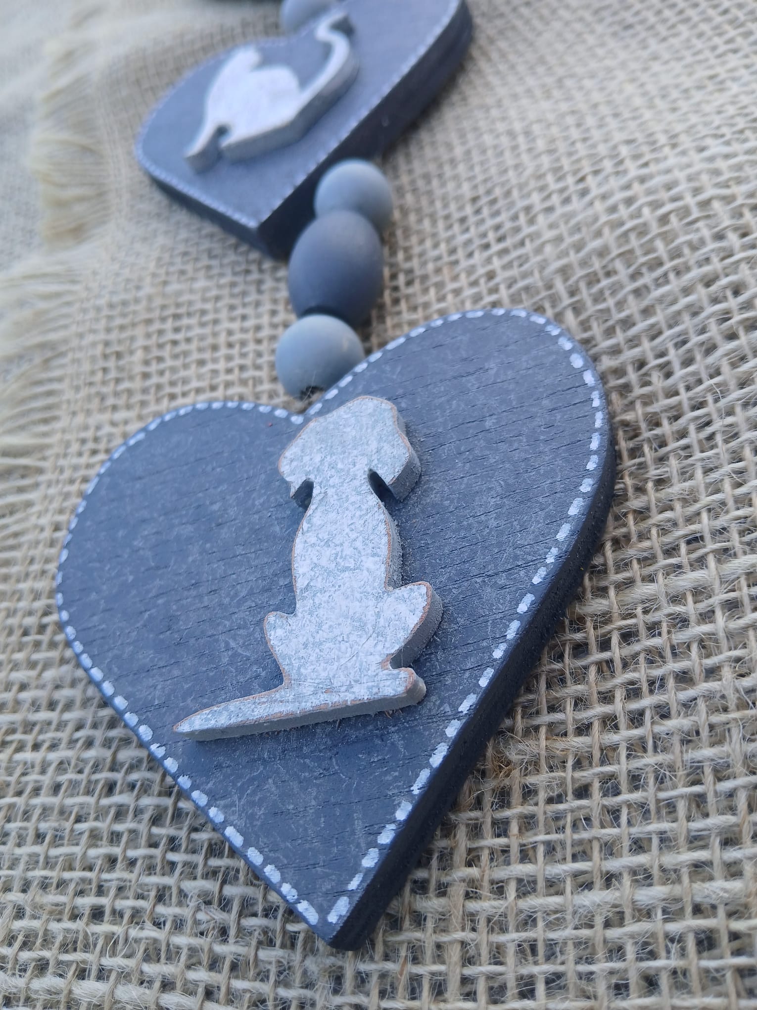 Suspension murale coeurs chiens et chats