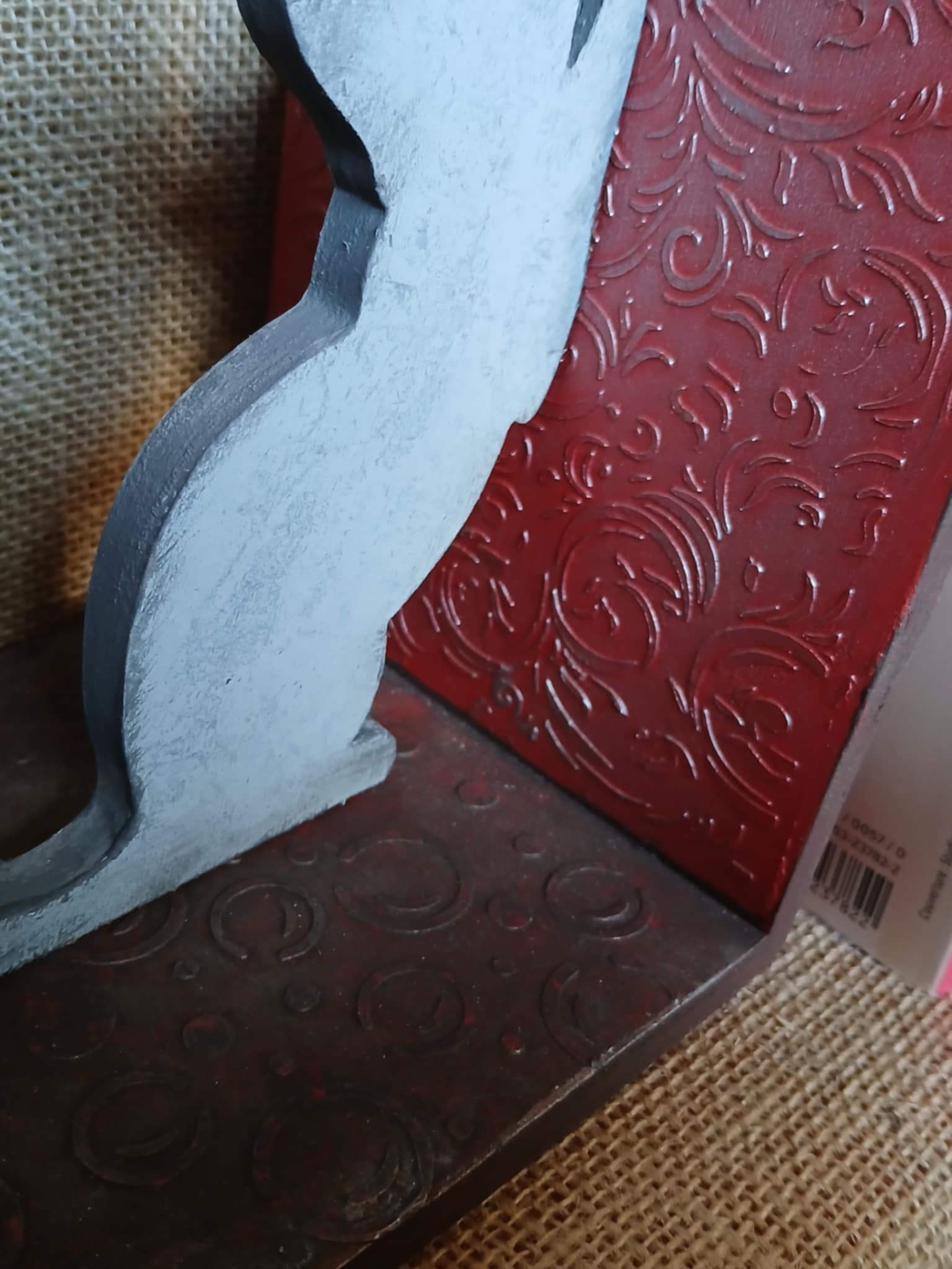 Serre-livres en forme de chat