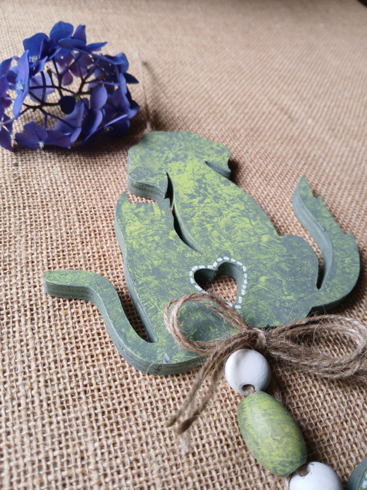 Décoration murale coeurs et chats