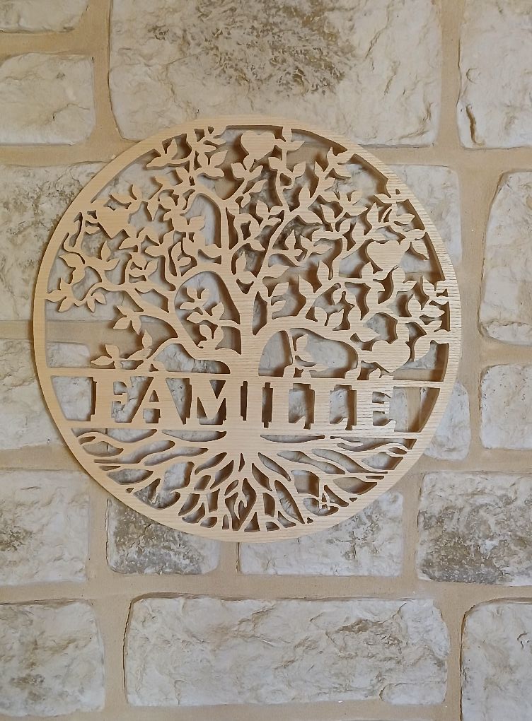 Arbre de vie mural artisanal FAMILLE