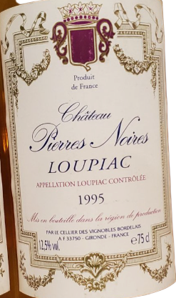 Château Pierres Noires - Loupiac (1995)
