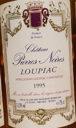 Château Pierres Noires - Loupiac (1995)