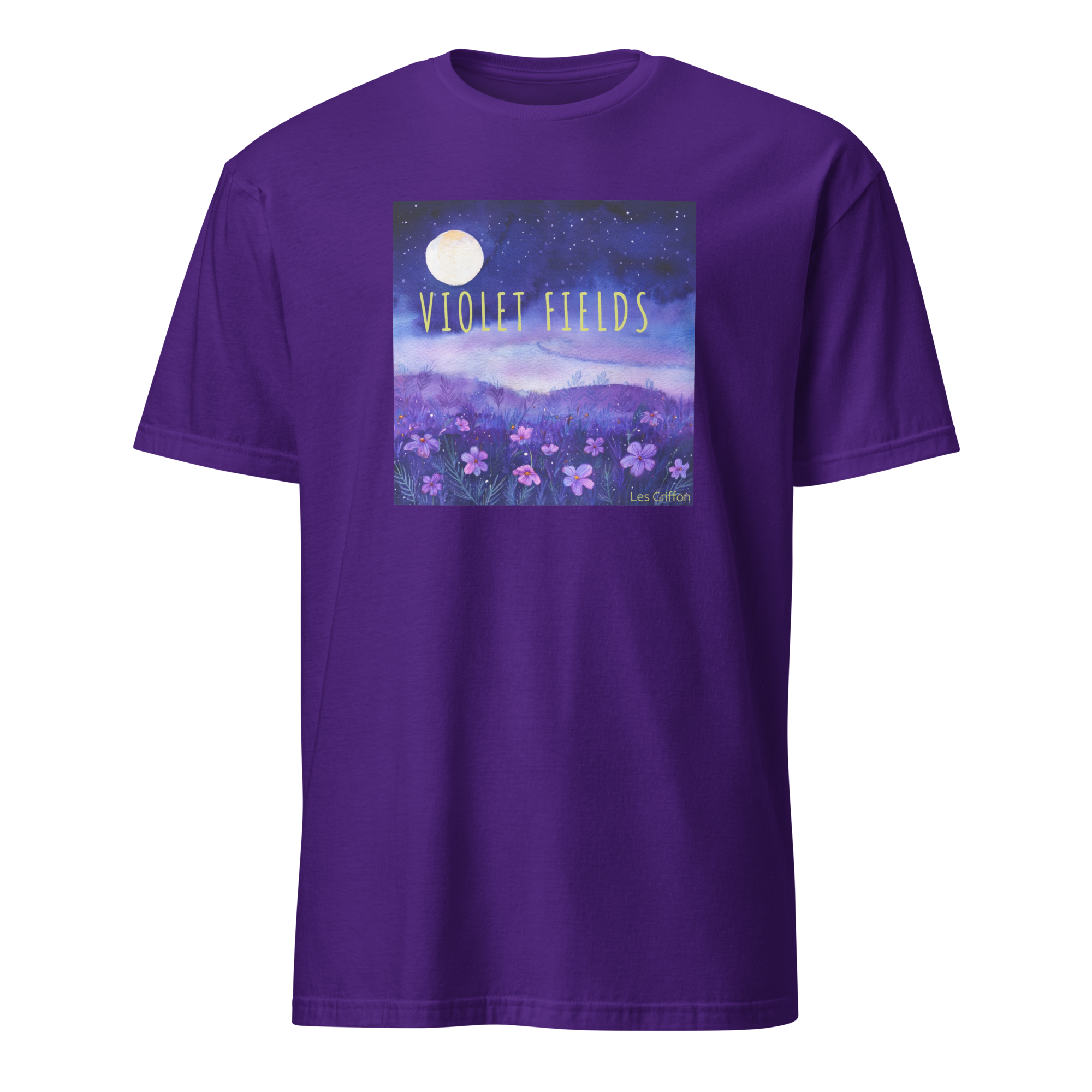 Violet Fields | 100% Cotton | Unisex Graphic T-Shirt