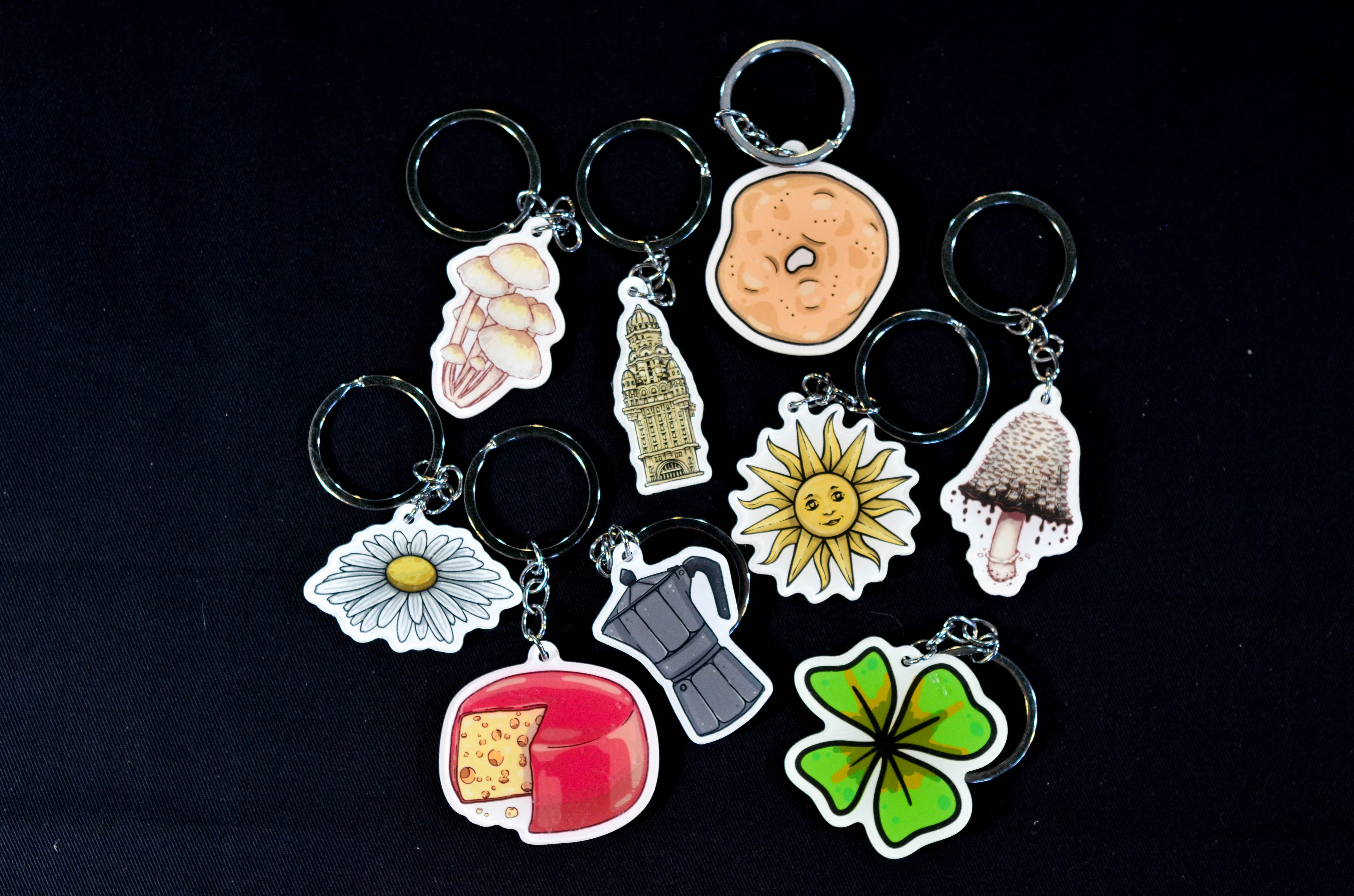 Llaveros de Acrílico Plantas