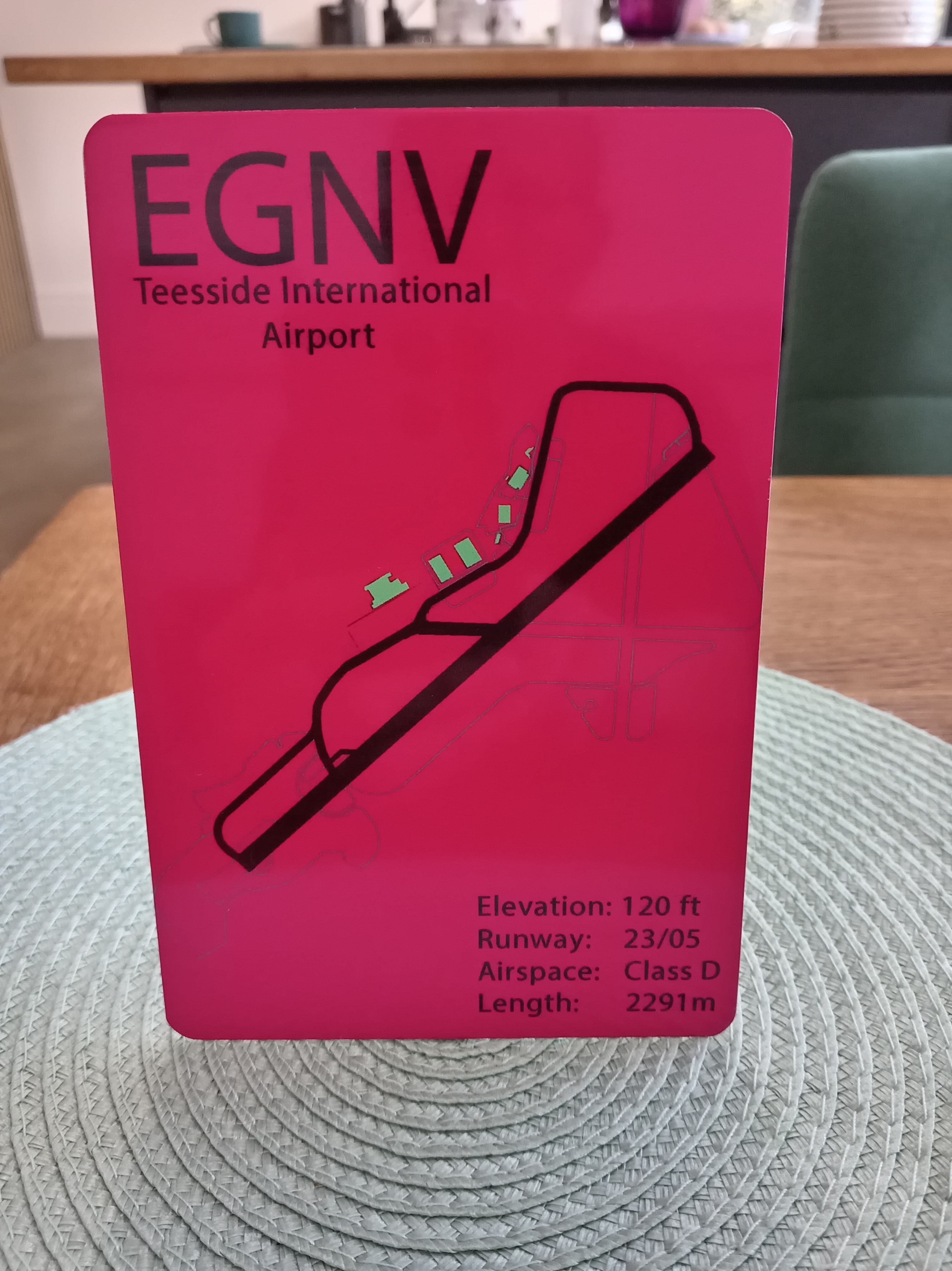 Teesside International Airport (EGNV) Aviation Metal Print