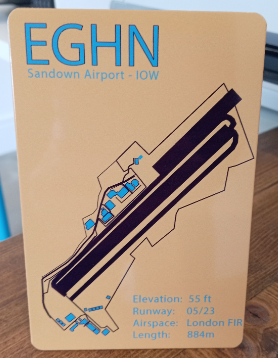 Sandown Airport (EGHN) Aviation Metal Print