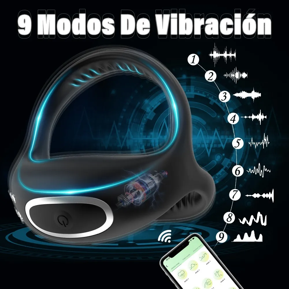 Anillo vibrador impermeable IPX7