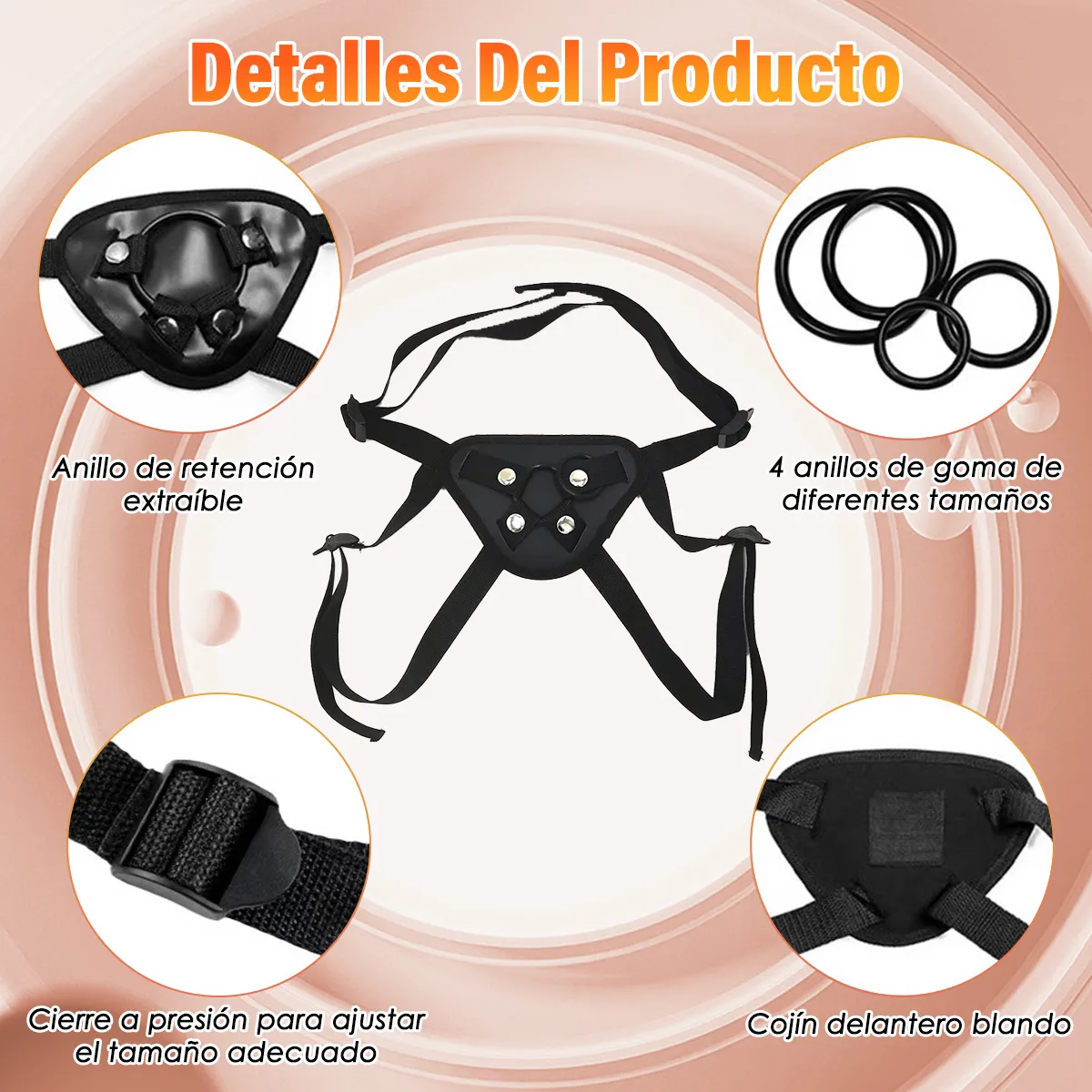 Arnés de consolador vibrador