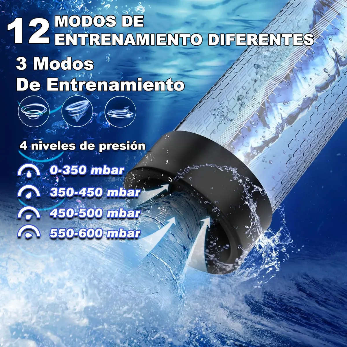 Bomba de vacío para entrenamiento masculino digital
