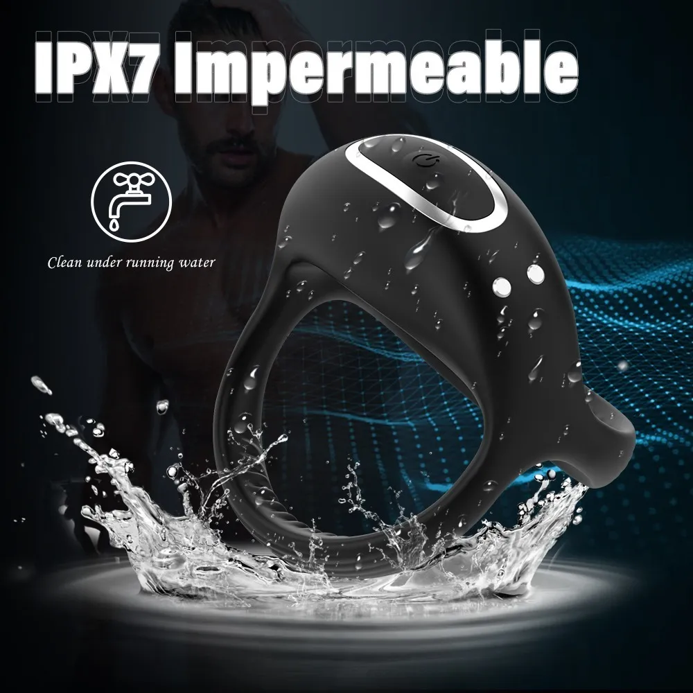 Anillo vibrador impermeable IPX7