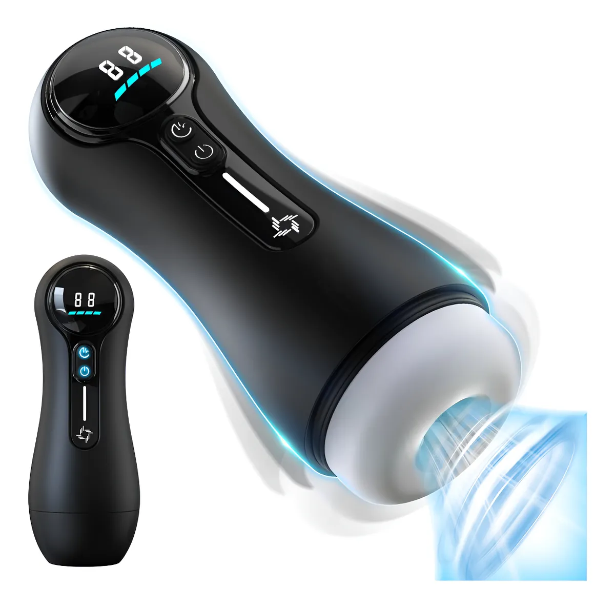 Masturbador masculino digital con 9 modos de vibración