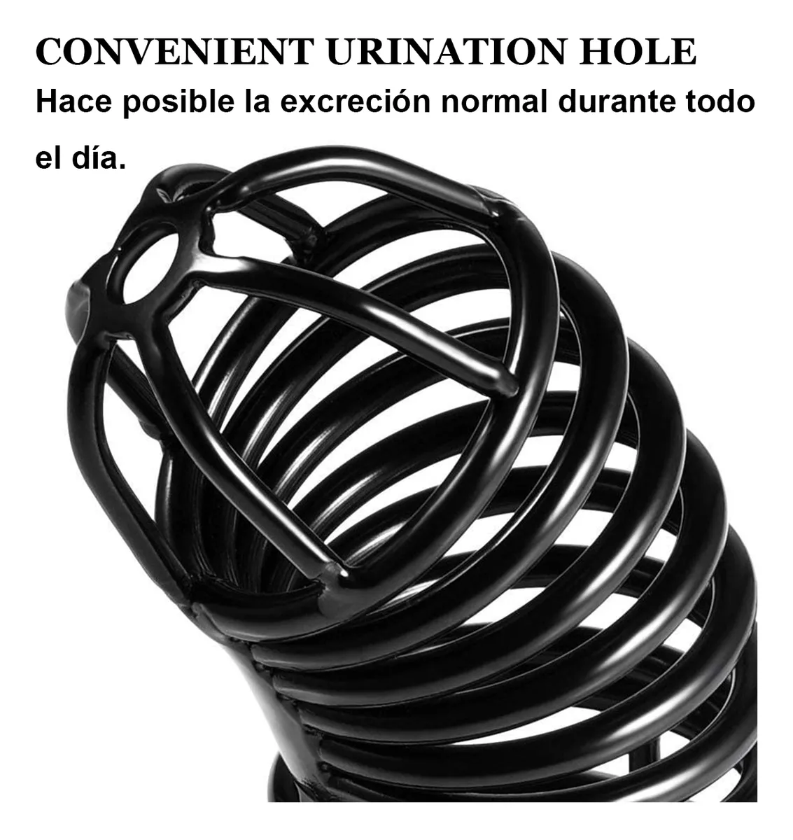 Jaula de castidad masculina de metal