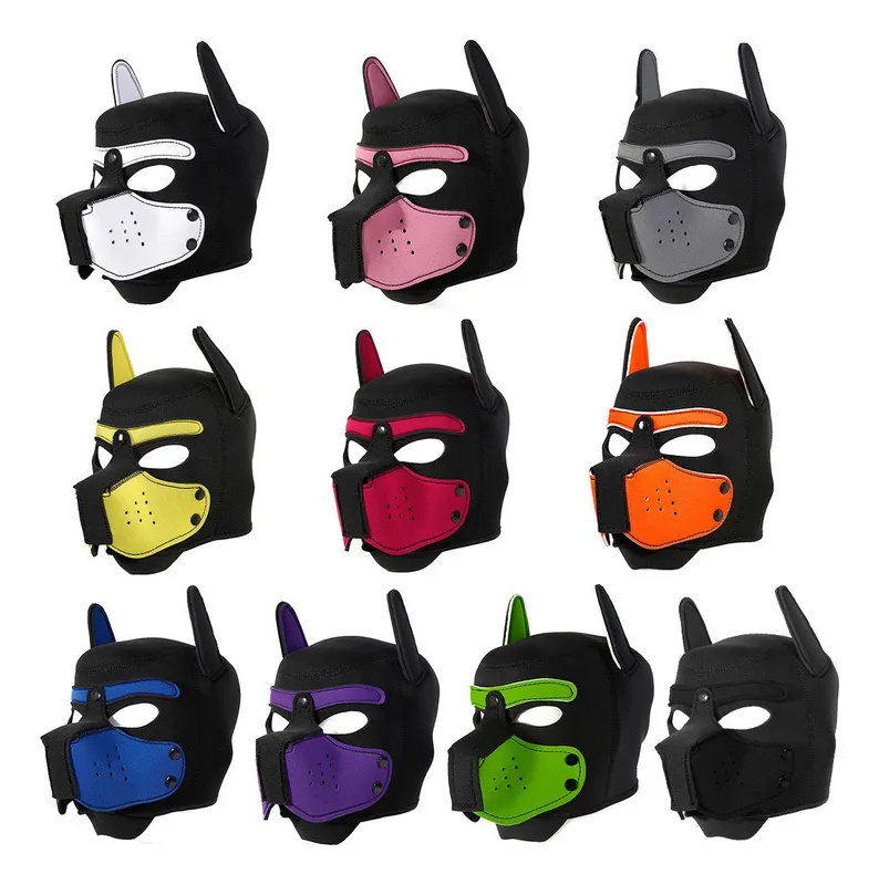 Máscara de perro de neopreno