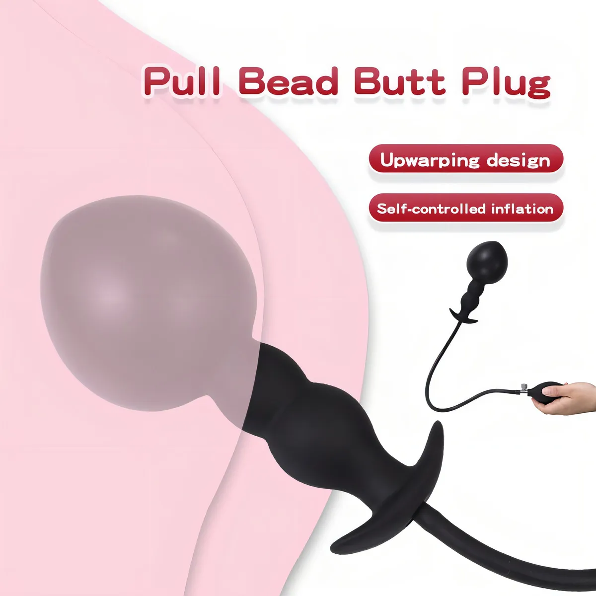 Plug anal inflable