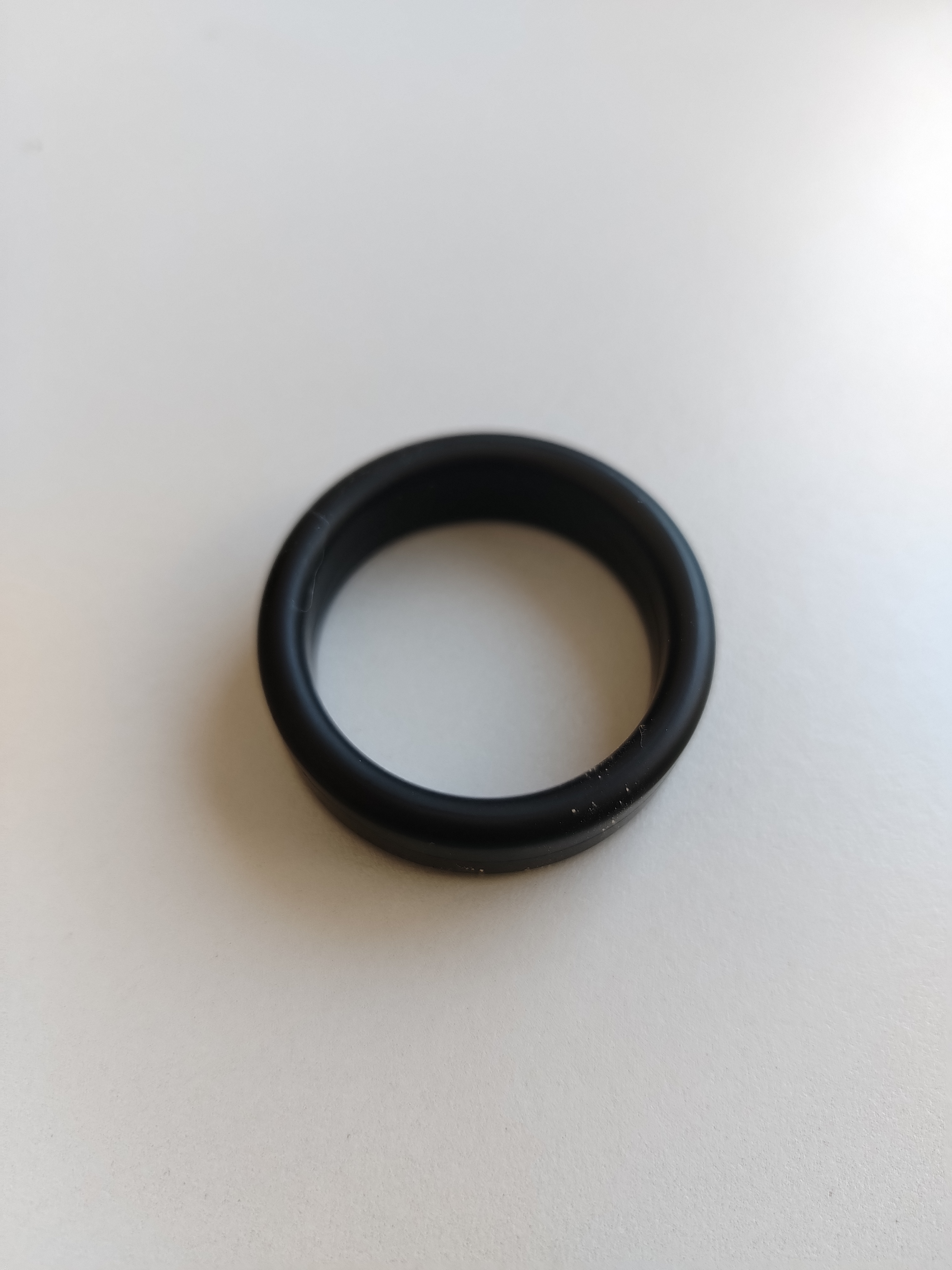Anillo de caucho negro