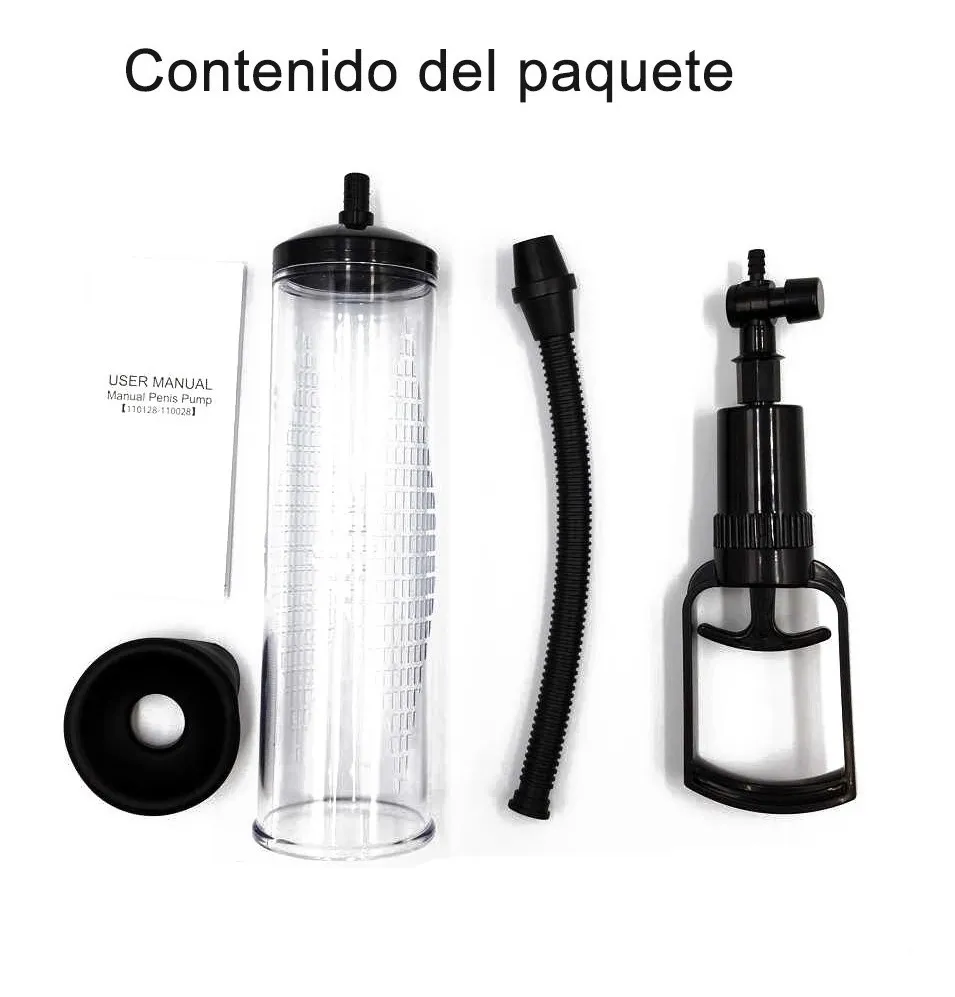 Bomba de vacío para agrandamiento de pene