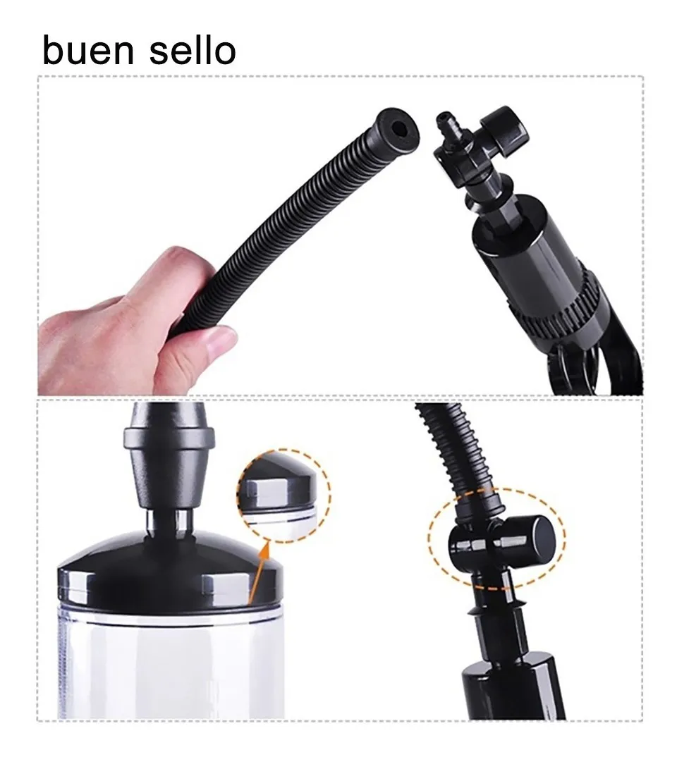 Bomba de vacío para agrandamiento de pene