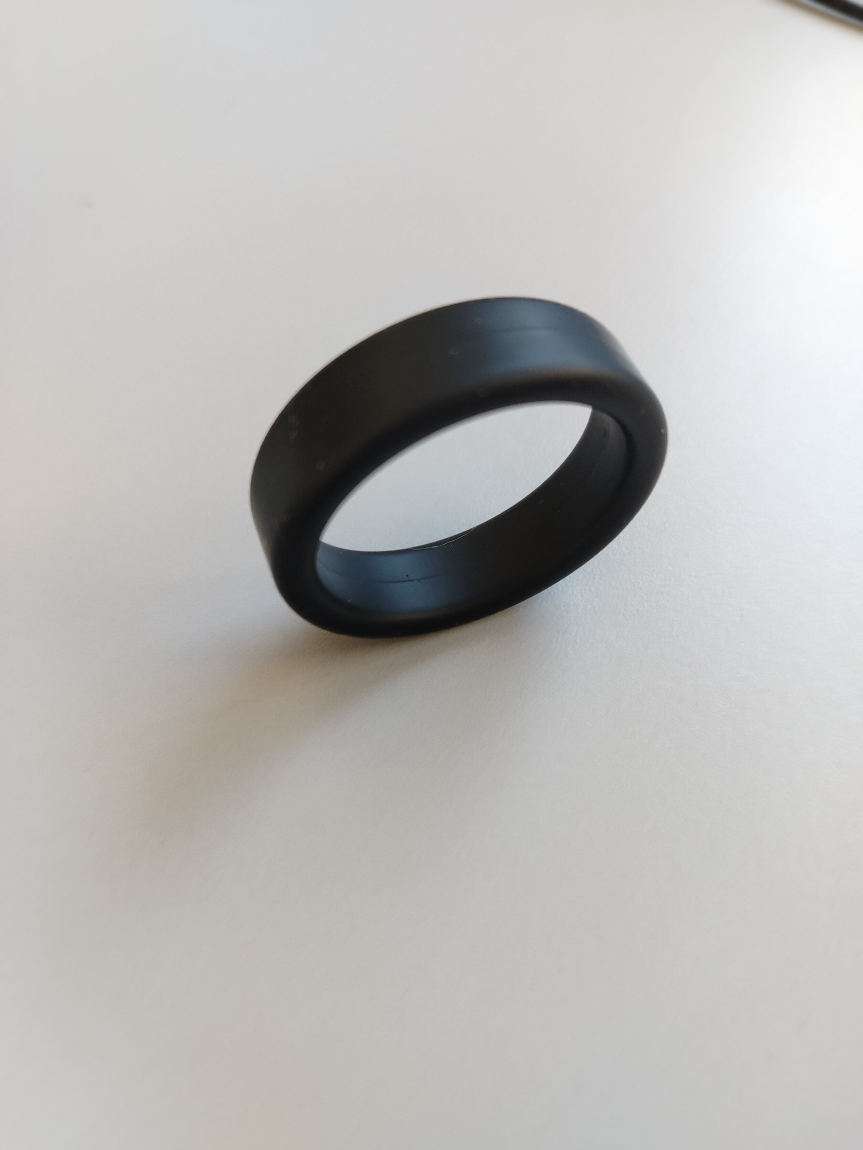 Anillo de caucho negro