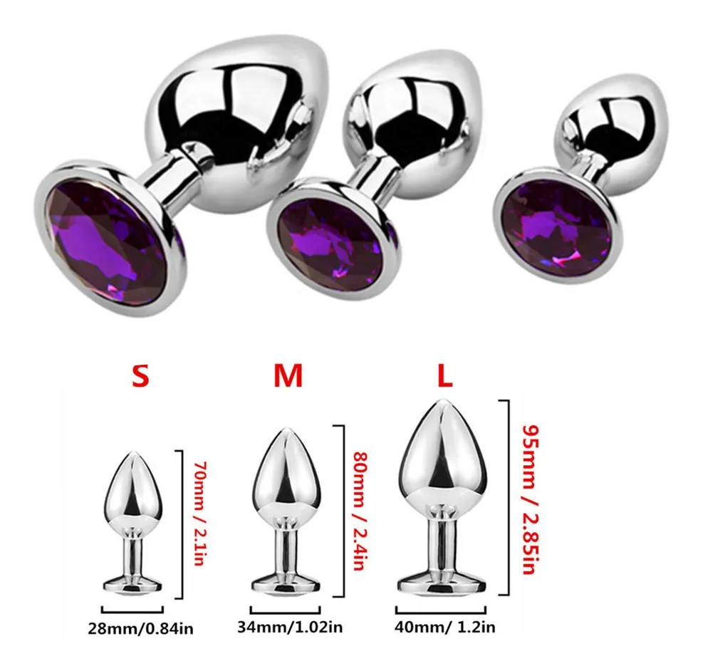 Juego Plugs anales Metalicos